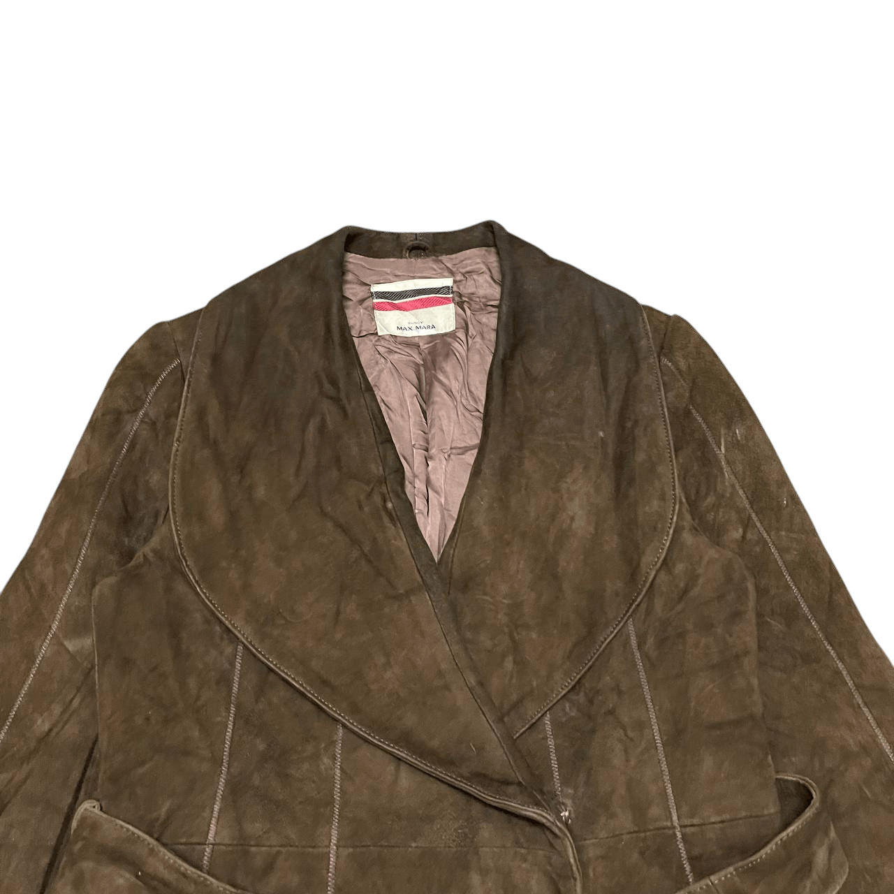 Max Mara Max Mara Leather Coat Jacket Size XS / US 0-2 / IT 36-38 - 2 Thumbnail