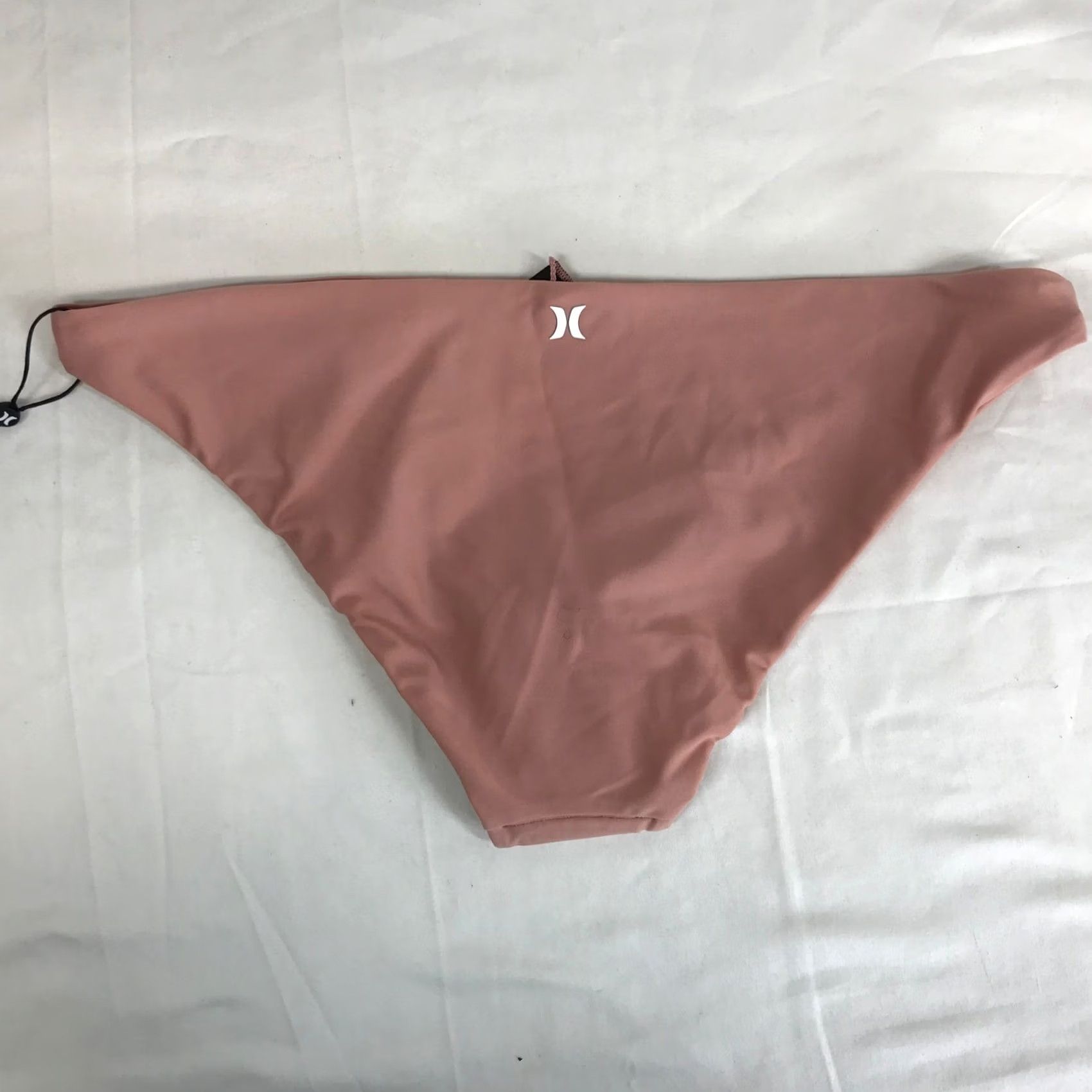 Hurley Hurley Bottoms Bikini Pink Low Rise Solid S Womens Dusty Rose Quick Dry Logo Back Womens Size 28" / US 6 / IT 42 - 4 Thumbnail