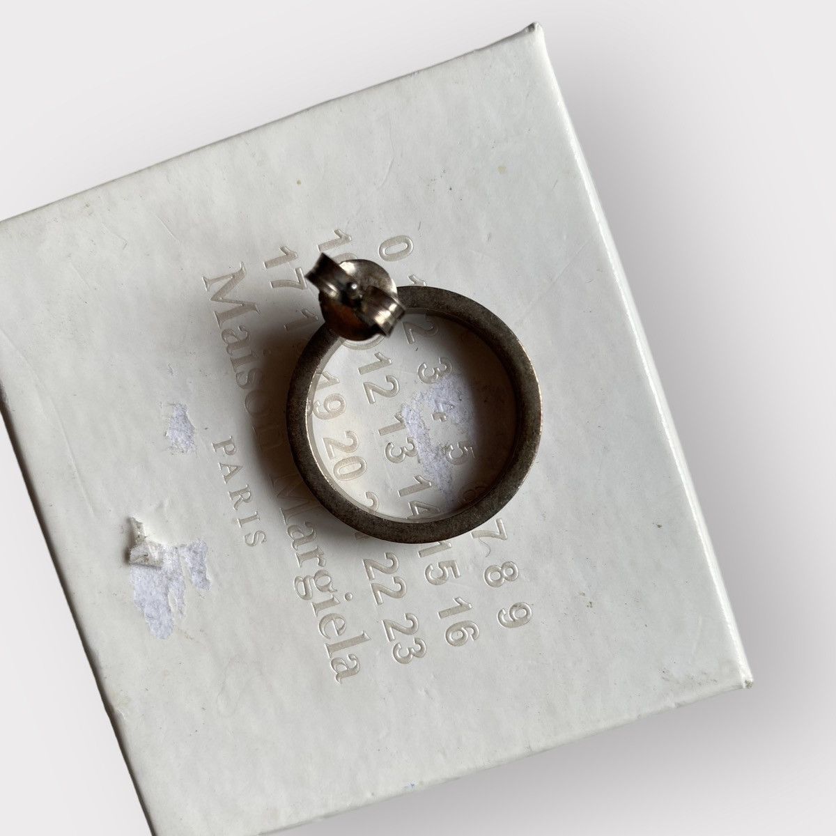 Maison Margiela Margiela Silver Hoop Earring Size ONE SIZE - 4 Thumbnail