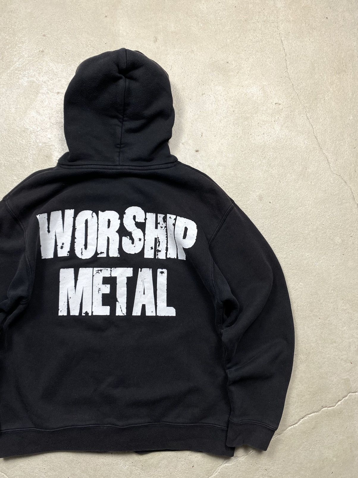 Band Tees Rare! Vintage 00’s Anthrax Worship Metal Hoodie Tee Hardcore Size US M / EU 48-50 / 2 - 12 Thumbnail