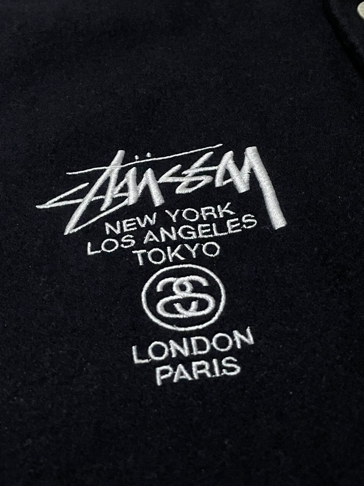 Stussy × Vintage Stussy International Tour Wool Varsity Hooded Jacket Size US S / EU 44-46 / 1 - 8 Thumbnail