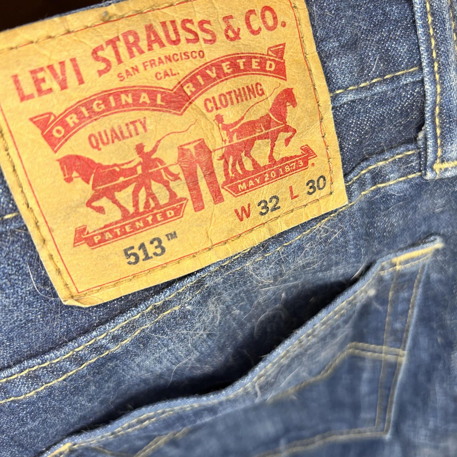 Other Levi's 513 Men's Straight Jeans - Classic Denim Pants Size US 32 / EU 48 - 2 Thumbnail
