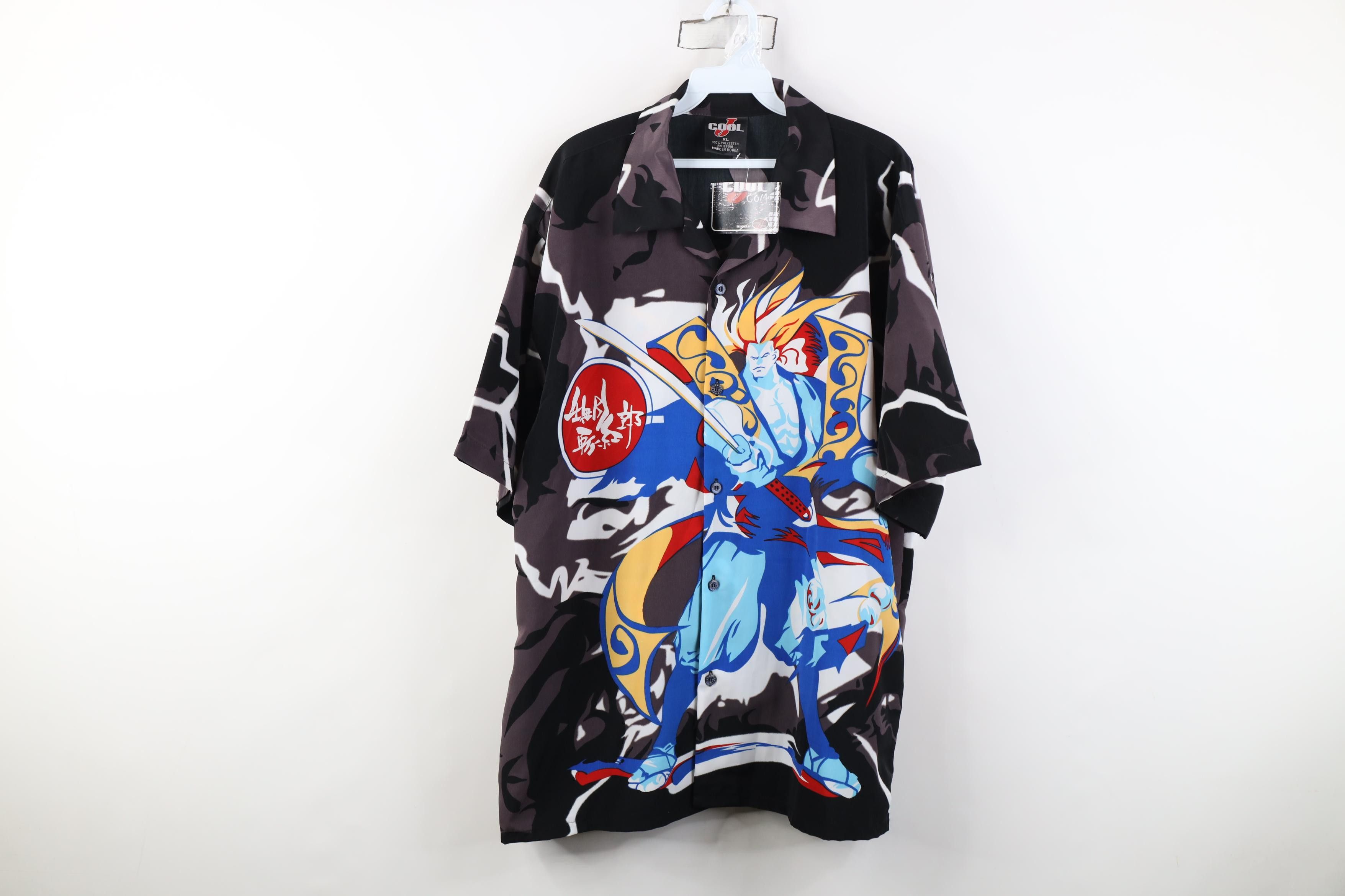 Vintage Deadstock Vintage 90s Y2K Streetwear Lightning Fighter Shirt Size US XL / EU 56 / 4 - 1 Thumbnail