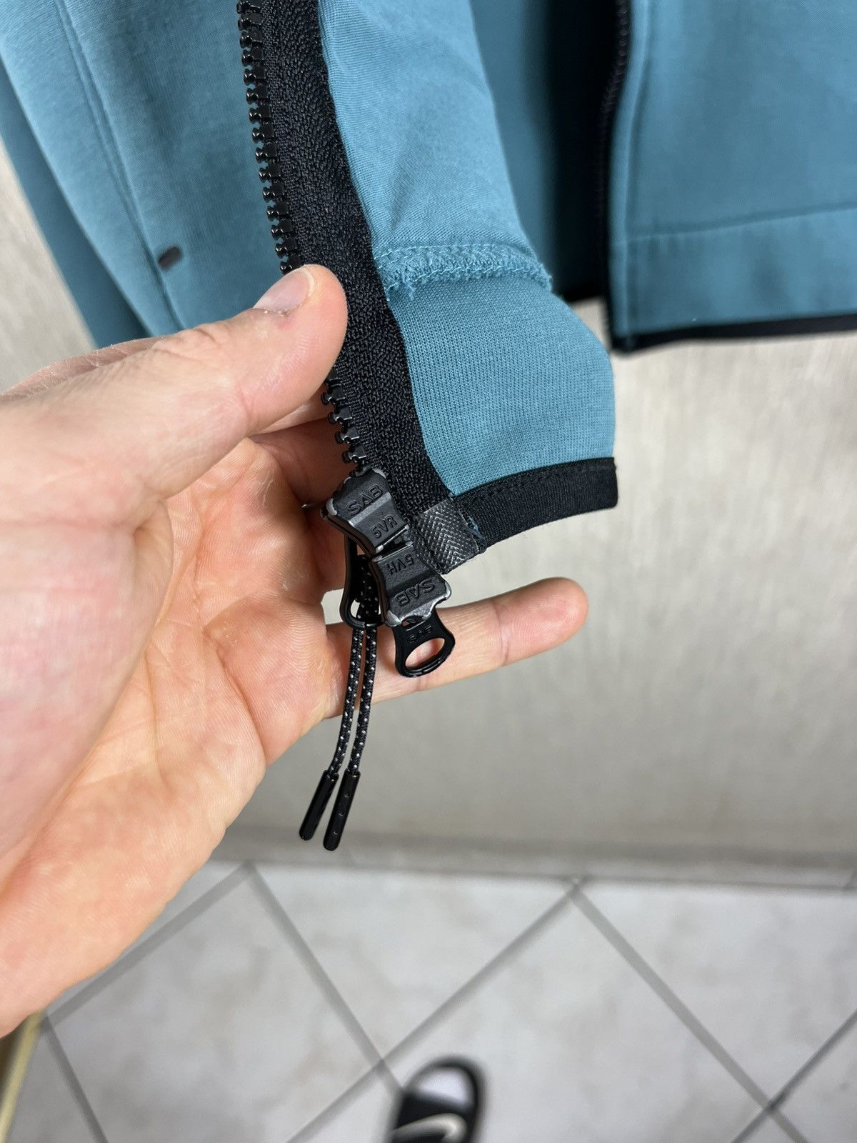 Nike Nike vintage tech fleece zip hoodie drill y2k mineral teal Size US XS / EU 42 / 0 - 22 Thumbnail