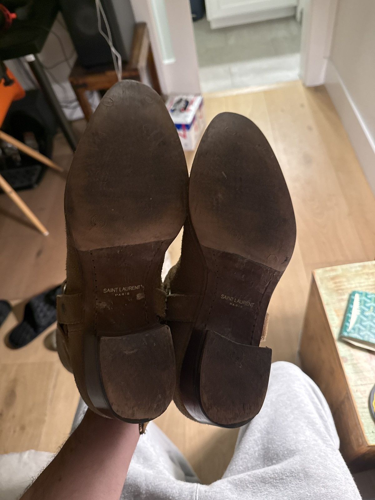Saint Laurent Paris Saint Laurent Wyatt boot signed by The Hellp Size US 12 / EU 45 - 4 Thumbnail