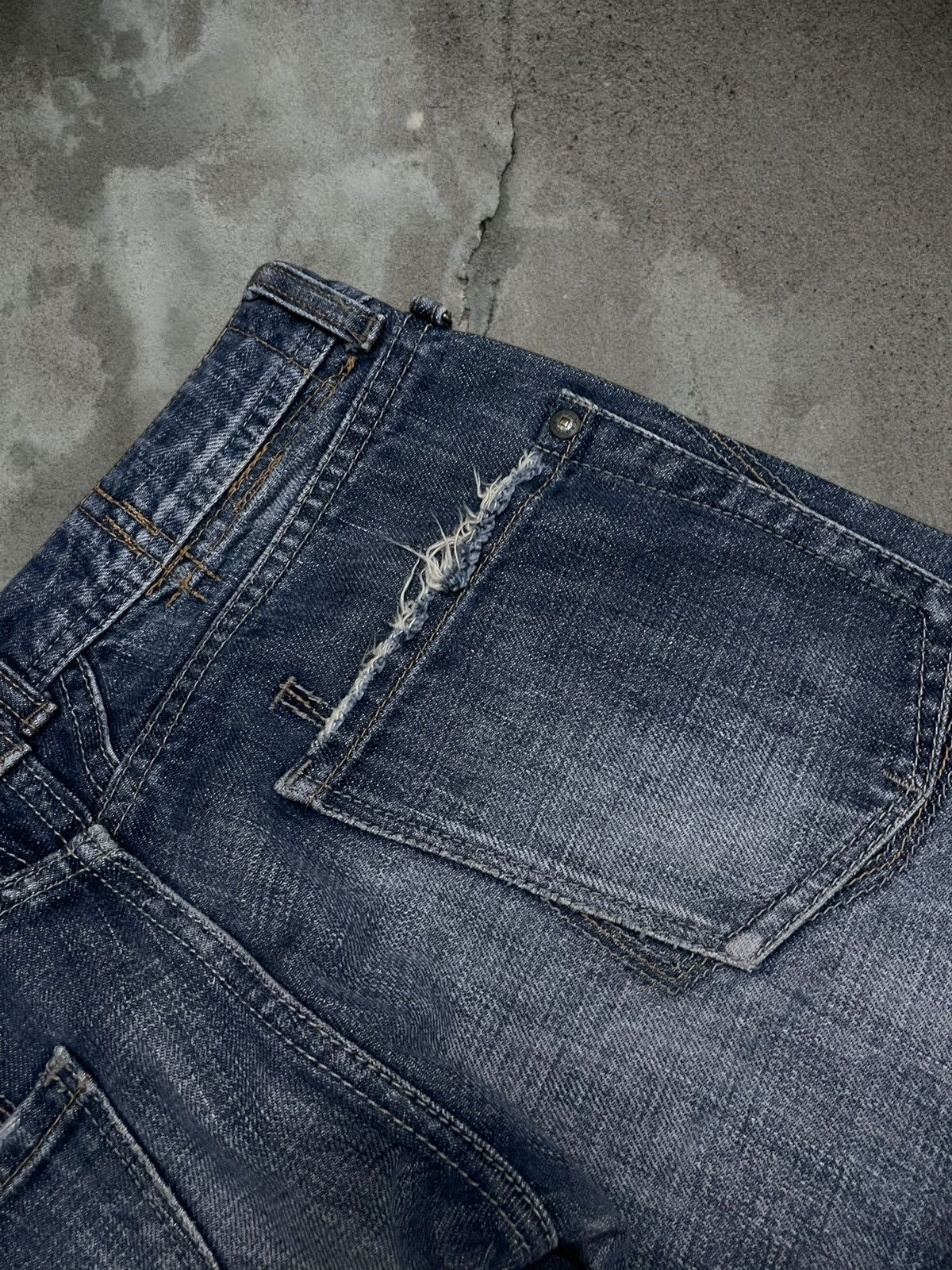 Marithe + Francois Girbaud Vintage 1990s Designer Marithe Francois Girbaud Flared Denim Size US 26 / EU 42 - 16 Thumbnail