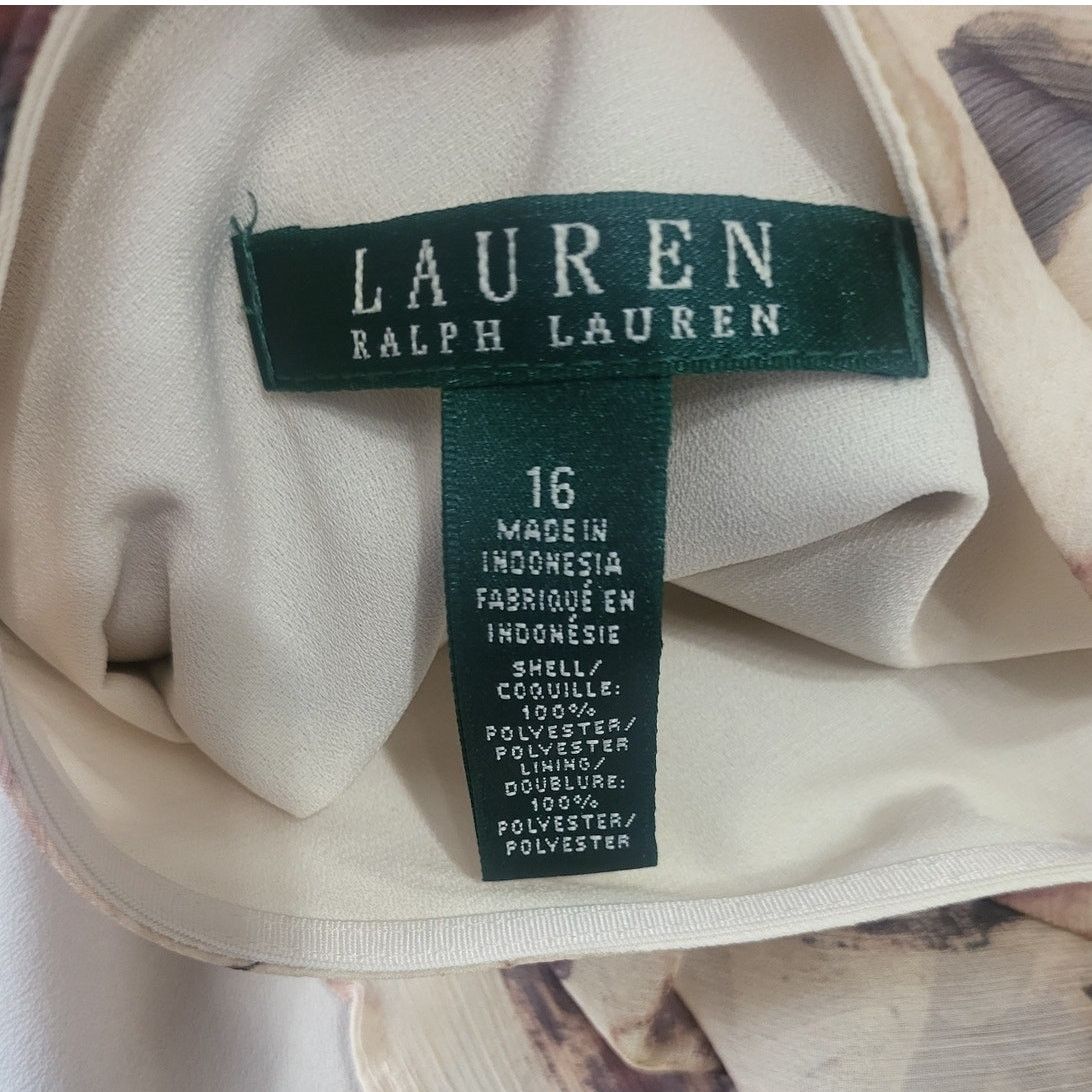 Lauren Ralph Lauren NWT LAUREN RALPH LAUREN FLORAL RUFFLED GEORGETTE SKIRT-Sz 16 Size 38" / US 16 / IT 52 - 4 Thumbnail