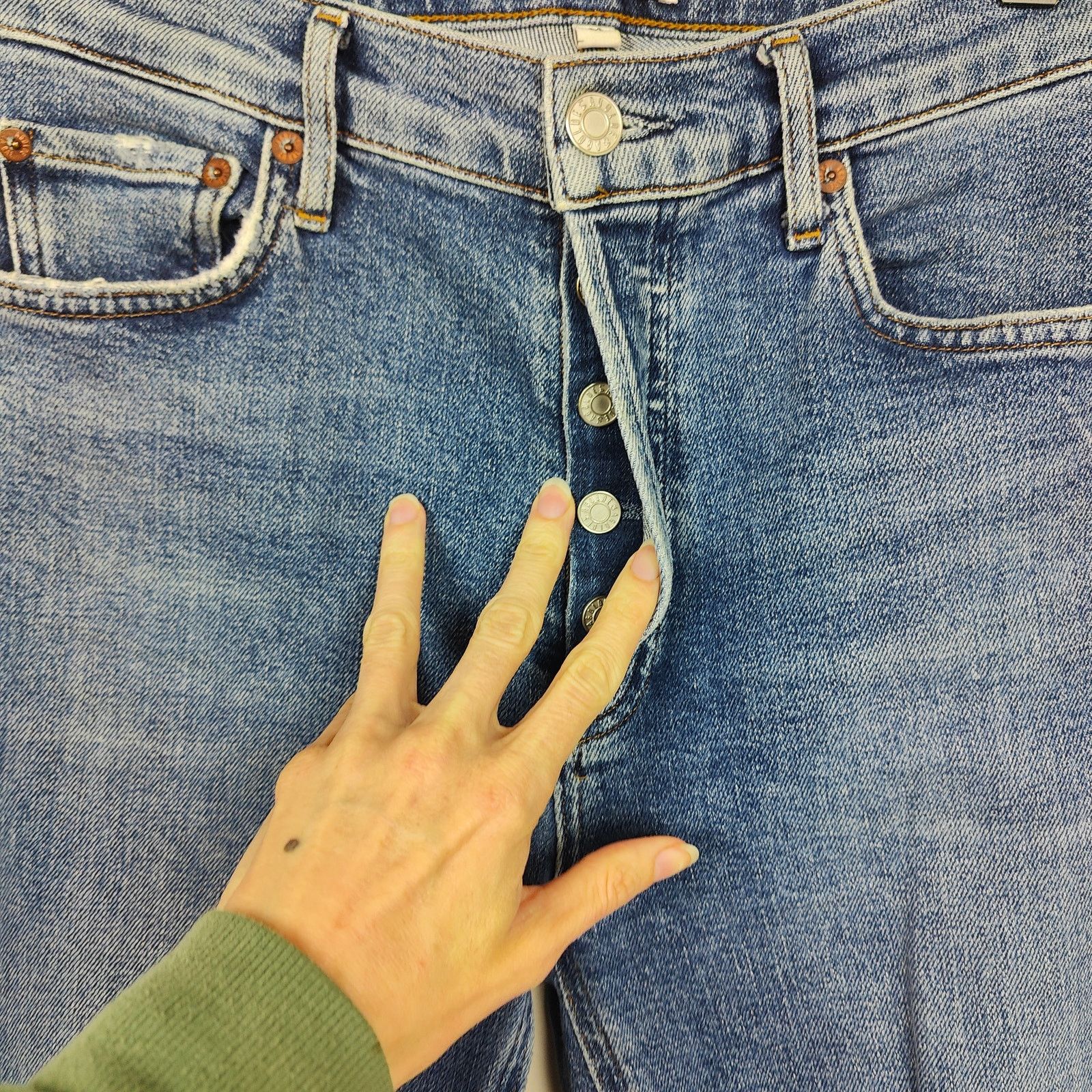 Agolde Agolde Nico High Rise Slim Jeans Womens 26 Shoreline Wash Size 26" / US 2 / IT 38 - 4 Thumbnail
