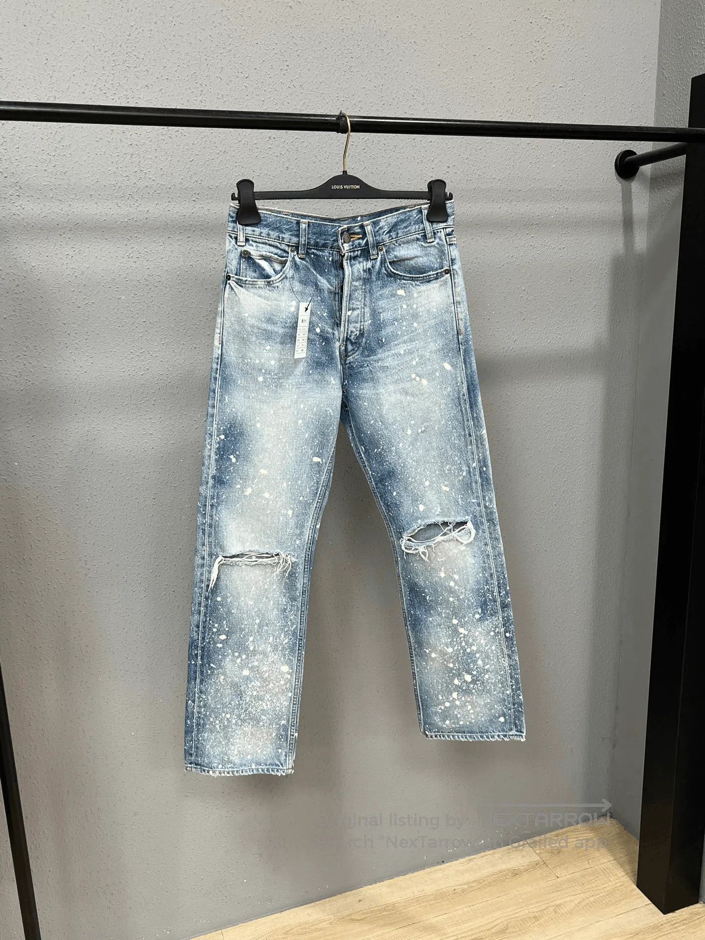 Celine Celine Washed Distressed Splatter Jeans. Size 27" / US 4 / IT 40 - 1 Thumbnail