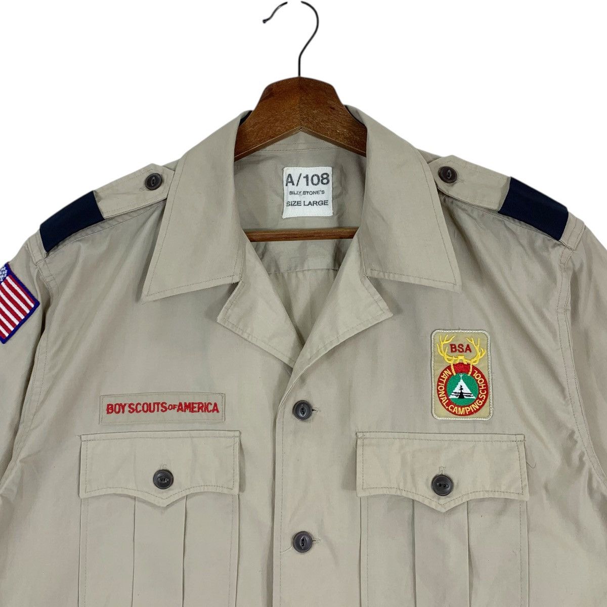 Vintage Vintage Billy Stone’s Boyscout Short Sleeve Shirt Size US L / EU 52-54 / 3 - 2 Thumbnail