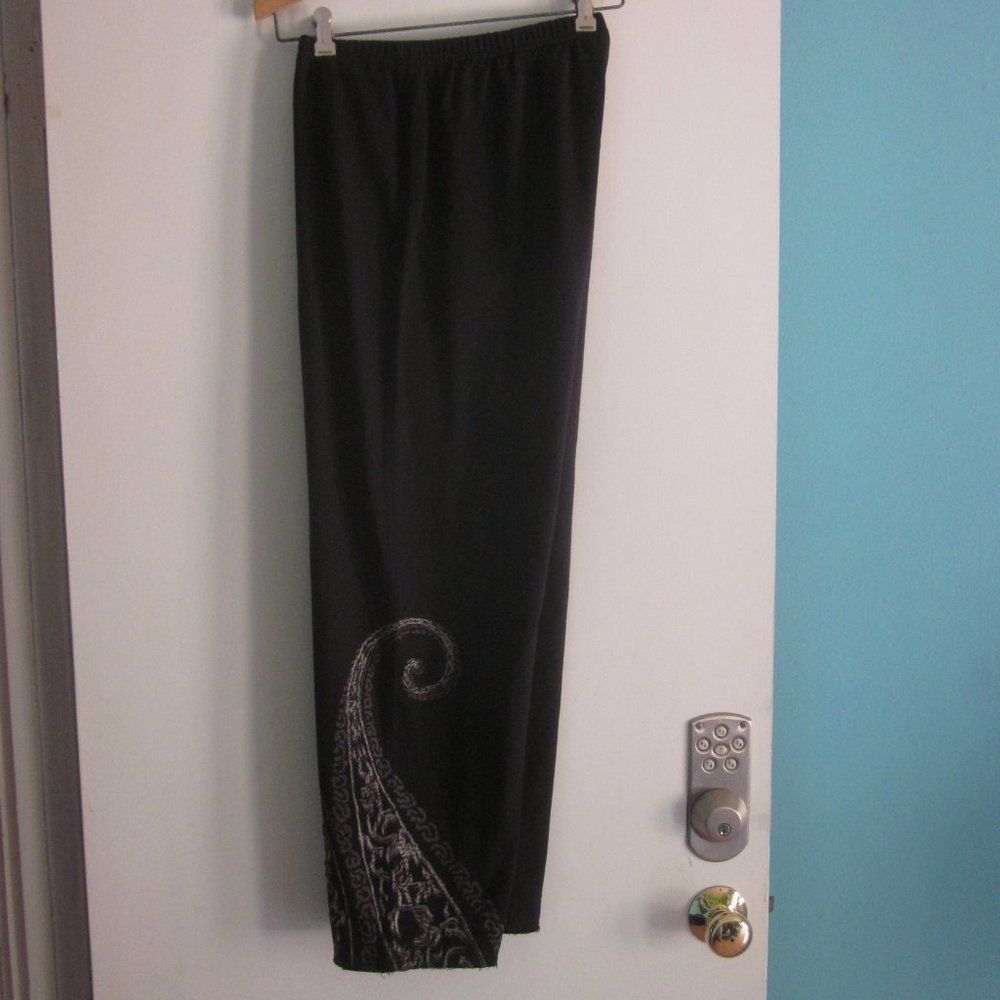 Vintage LA Blend Black Cotton Womens Sweatpants Size L Loungewear Size 29" - 1 Thumbnail