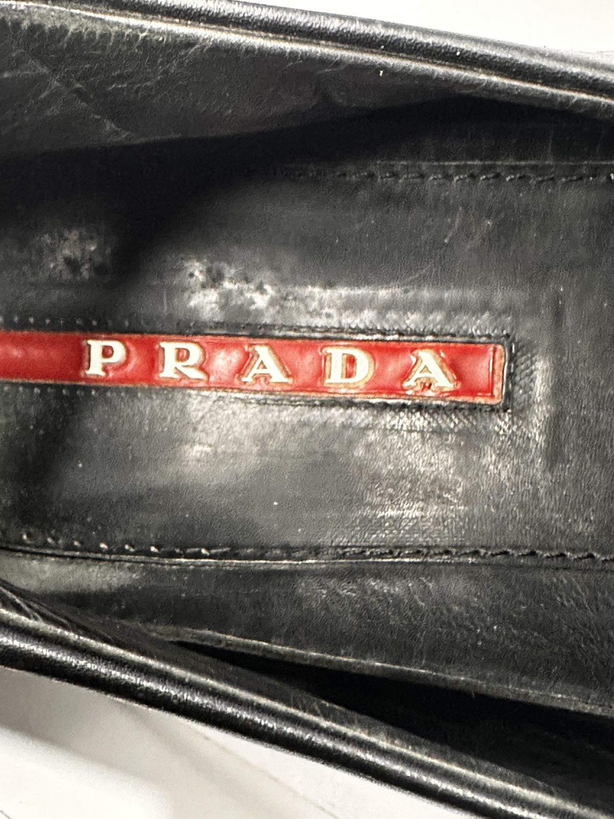 Prada PRADA MILANO 4D2008 LOGO STAMP VAMP DRIVING LOAFER. Size US 8 / EU 41 - 11 Thumbnail