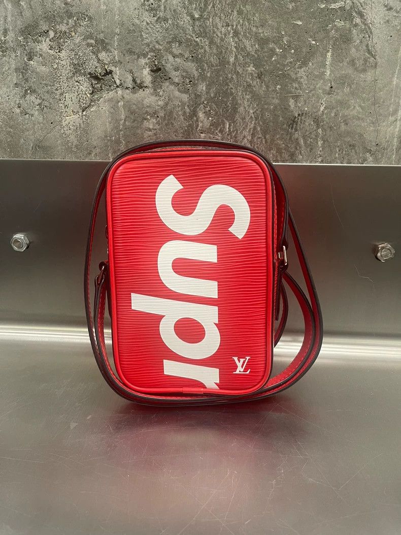 Louis Vuitton Supreme Camera Bag Small Red- Dmc, Men's