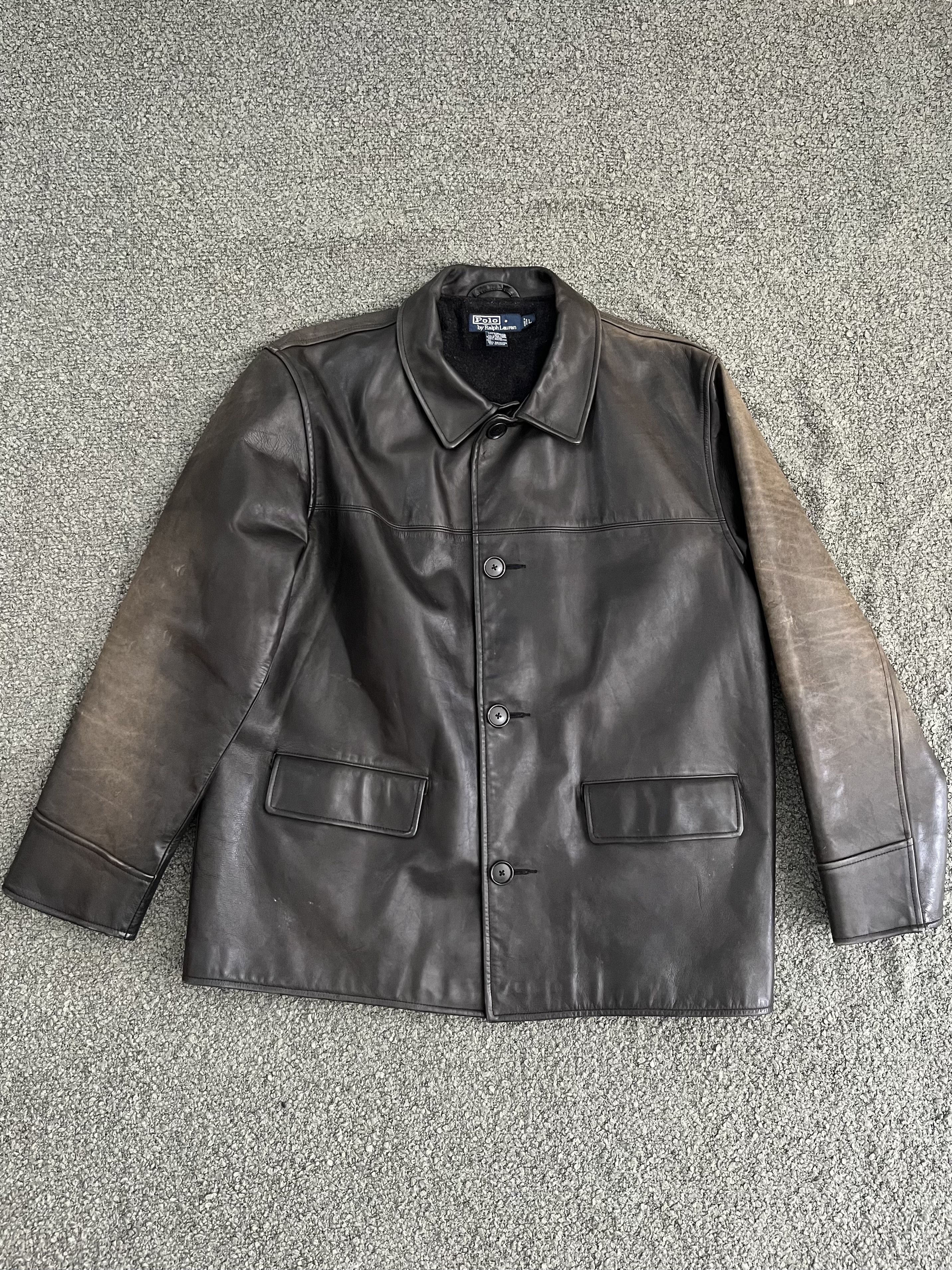 Polo Ralph Lauren × Vintage Polo Ralph Lauren leather jacket 90s