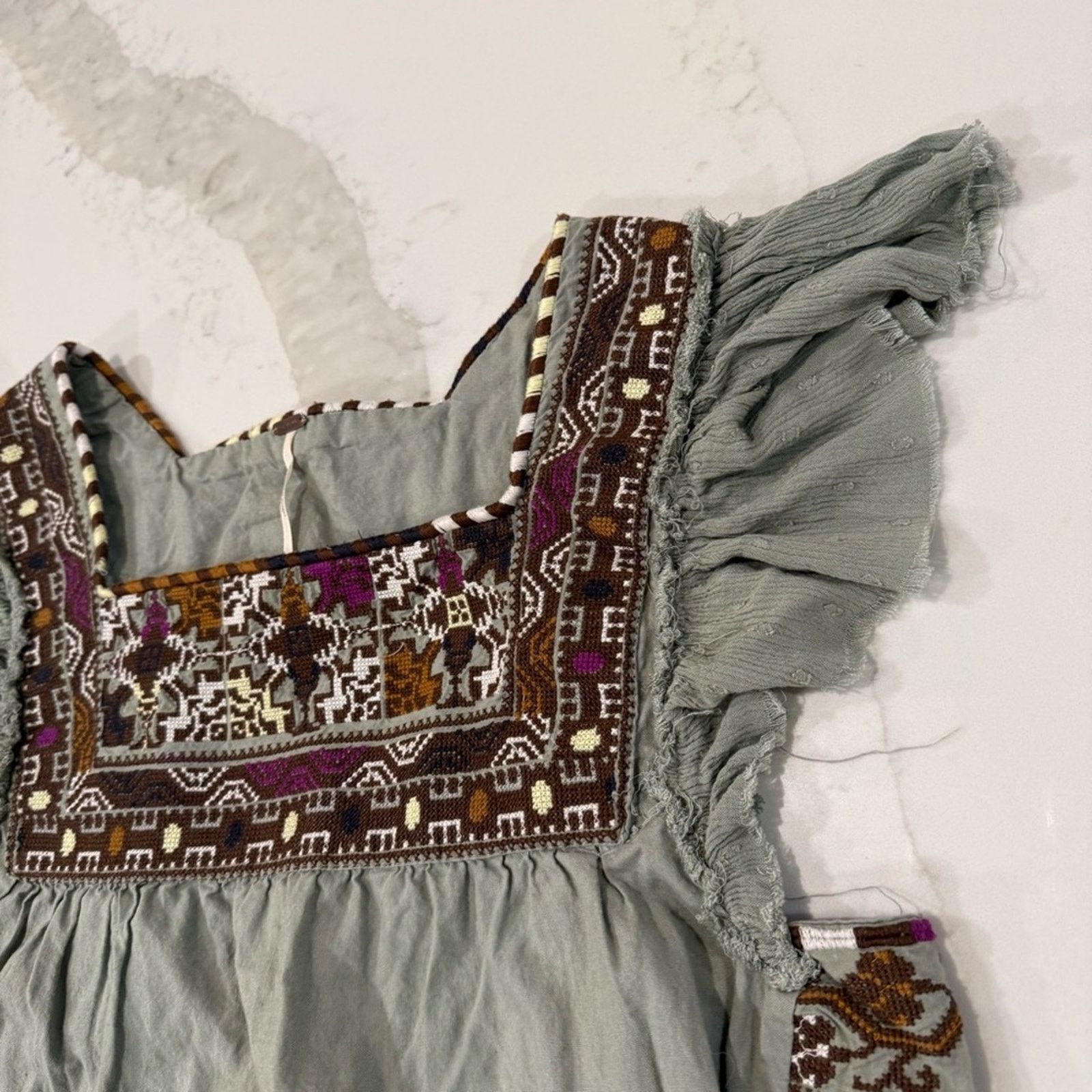 Free People Free People Day Glow Boho Embroidered Mini Dress Womens Med Size M / US 6-8 / IT 42-44 - 10 Thumbnail