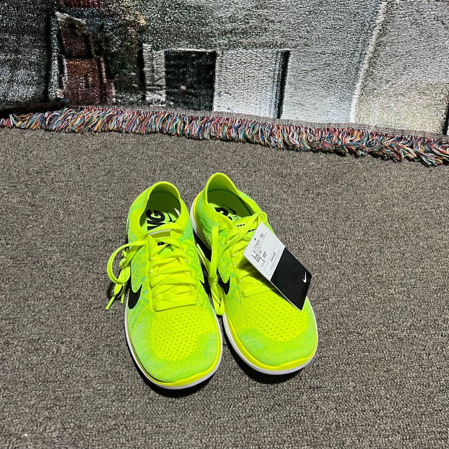 Nike Nike Free 4.0 Flyknit Green 6.5 Size US 6.5 / IT 36.5 - 2 Thumbnail
