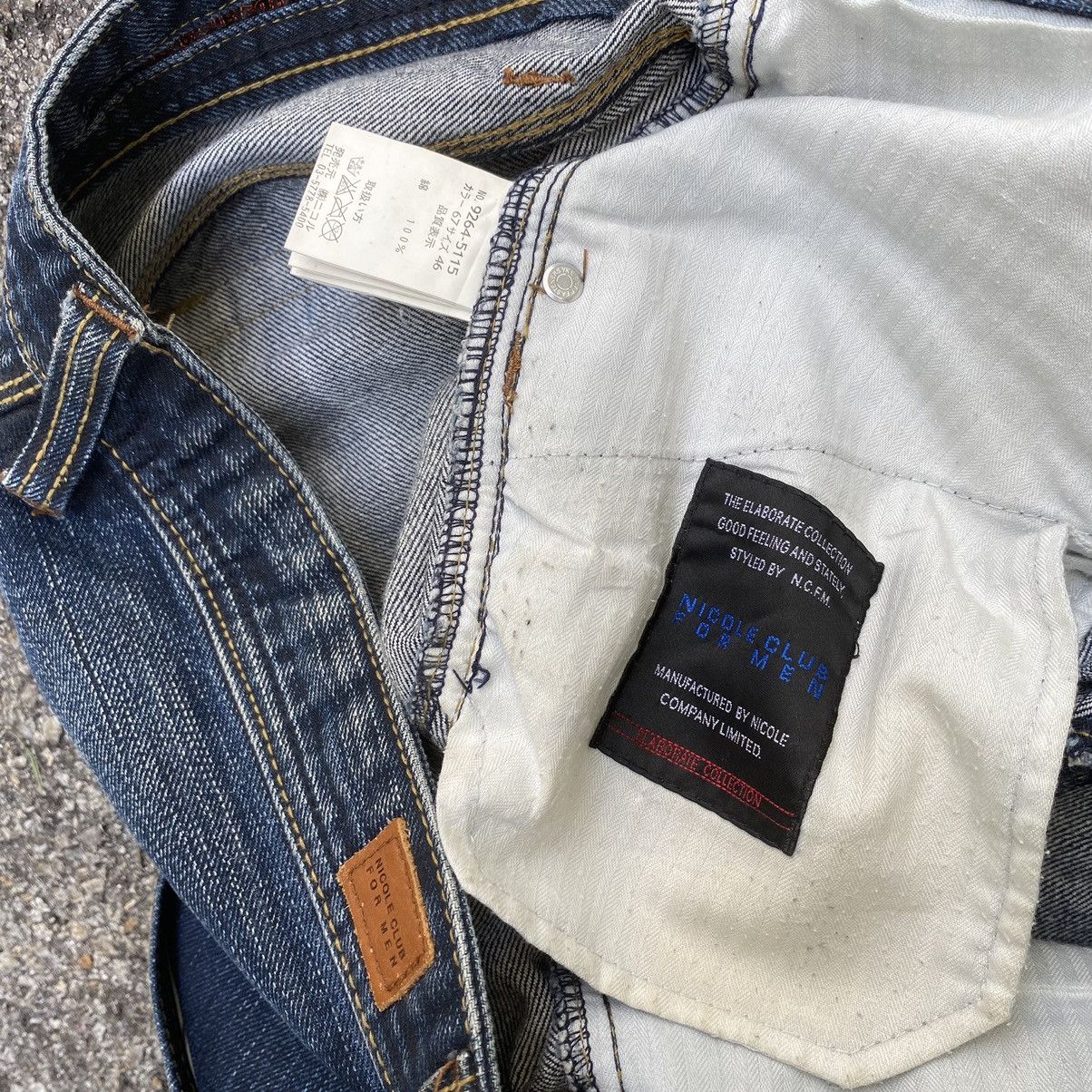 If Six Was Nine Flare Jeans Nicole Club For Men Low Rise Denim Bootcut Punk Size US 30 / EU 46 - 7 Thumbnail