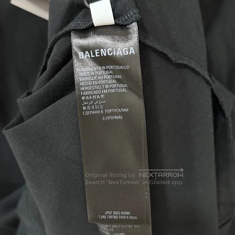 Balenciaga Balenciaga Logo Collar Long Sleeve Top. Size US L / EU 52-54 / 3 - 8 Thumbnail