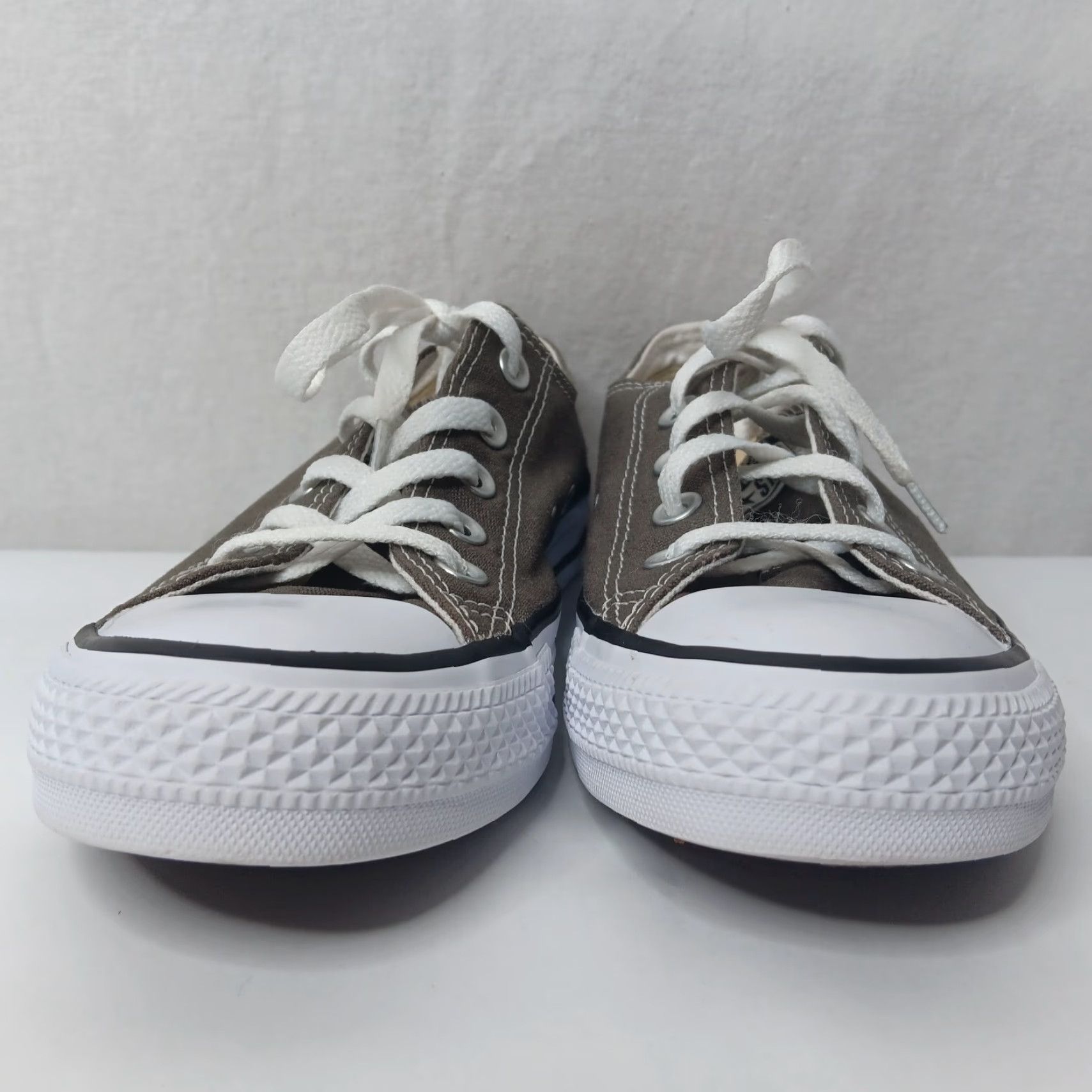 Converse Converse All Star Sneakers Low Base Gray Canvas Mens Womens 6 4 Lace Up Star Pattern Rubber Sole Shoes Size S / US 4 / IT 40 - 4 Thumbnail