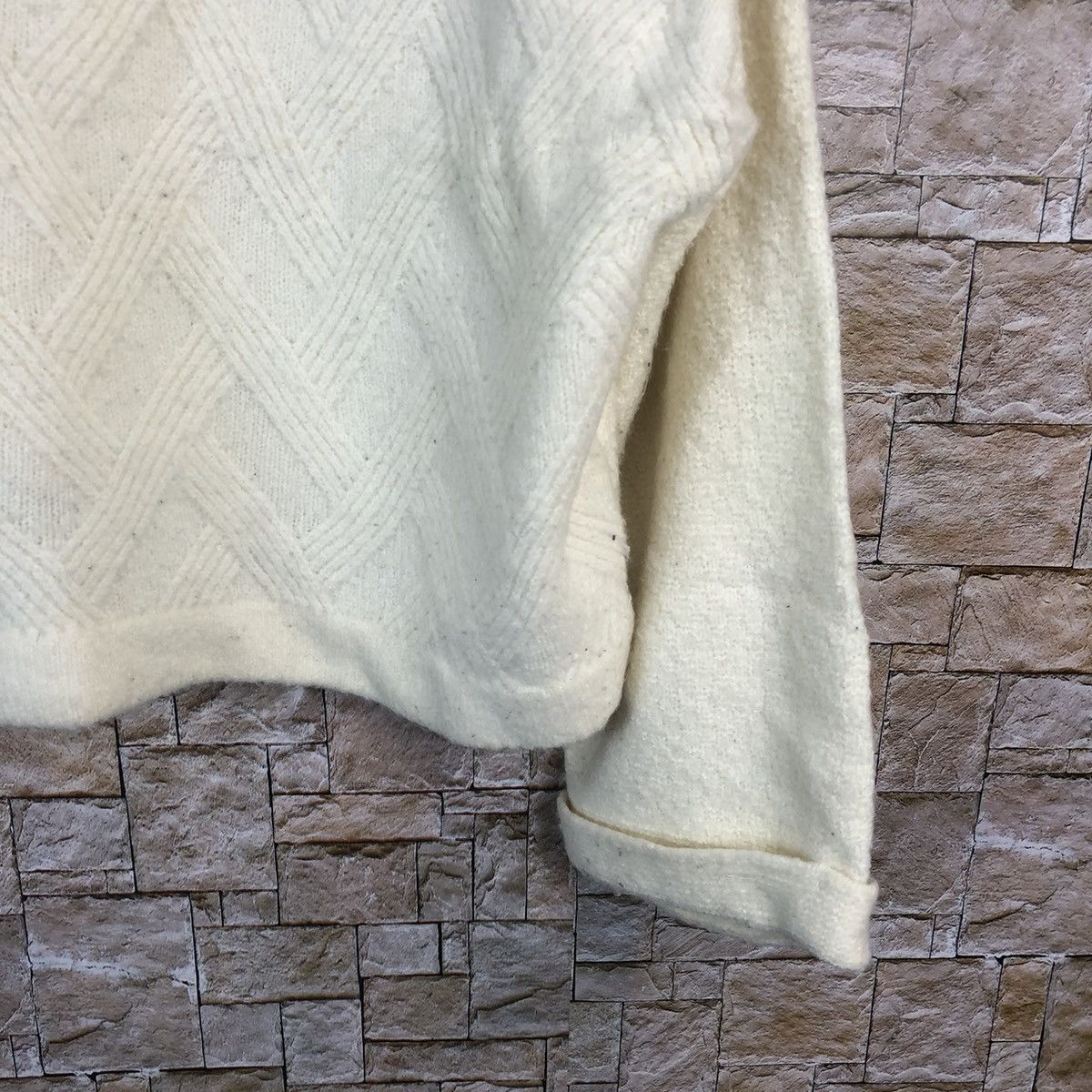 Homespun Knitwear × Japanese Brand Nice Claup White Knitwear #A749 Size M / US 6-8 / IT 42-44 - 8 Thumbnail