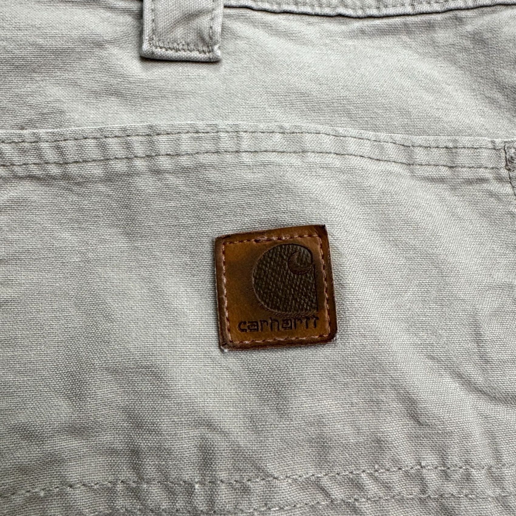 Carhartt Carhartt Dungaree Fit Carpenter Pants Mens 42x30 Tan Brown Cotton Straight Work Size US 42 / EU 58 - 6 Thumbnail
