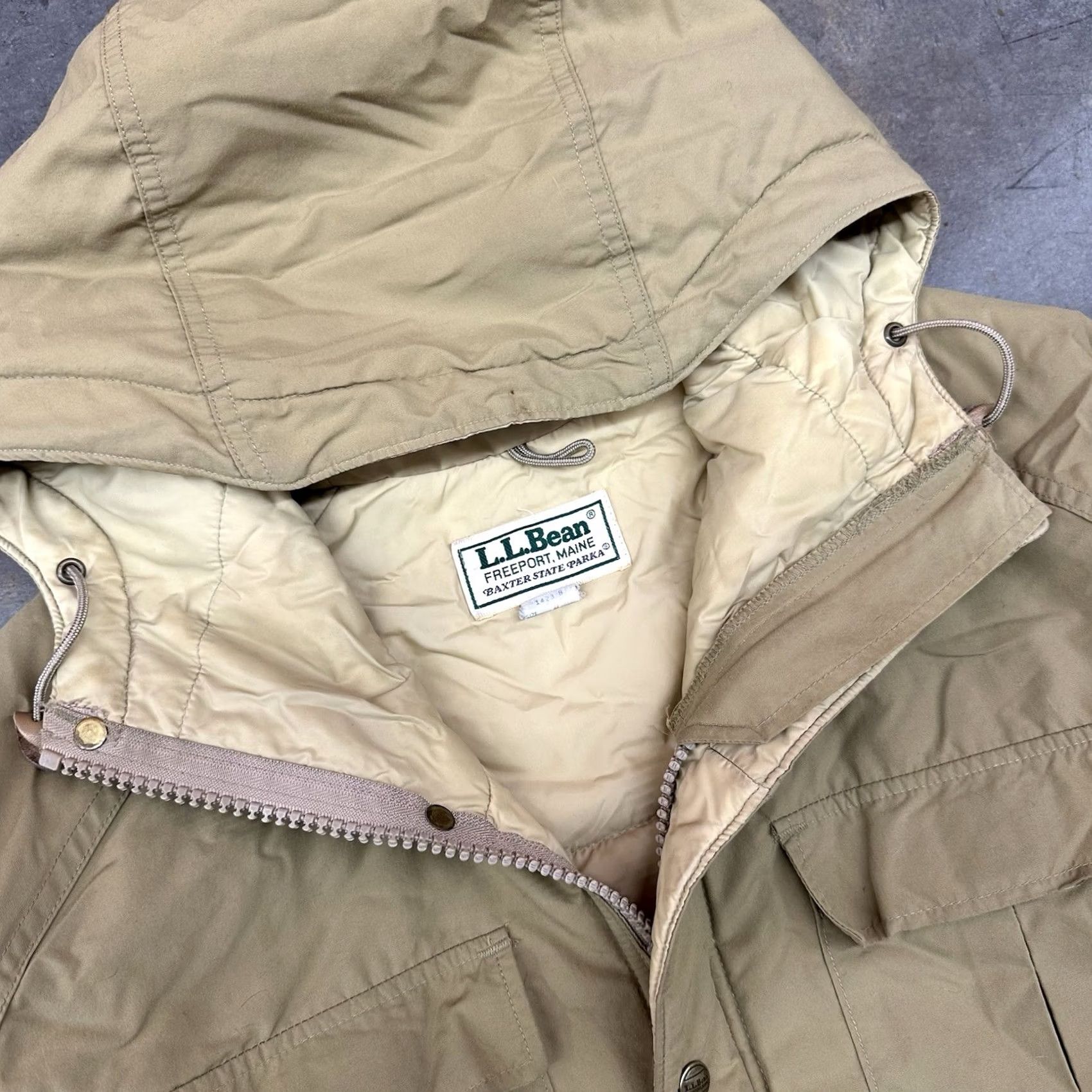Vintage VINTAGE L.L. Bean Baxter State Parka Jacket Mens M Brown Hooded Outdoor USA Made Size US M / EU 48-50 / 2 - 2 Thumbnail