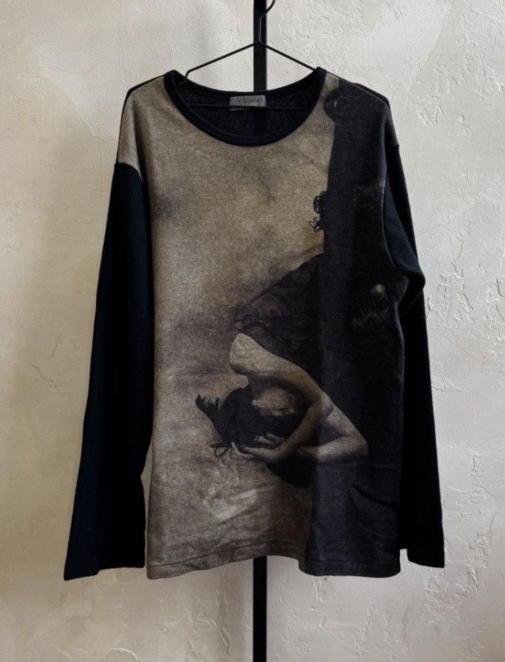 Yohji Yamamoto SS19 OVERSIZED POUR HOMME KNIT WOOL SWEATER CREWNECK YOHJI Size US L / EU 52-54 / 3 - 1 Thumbnail