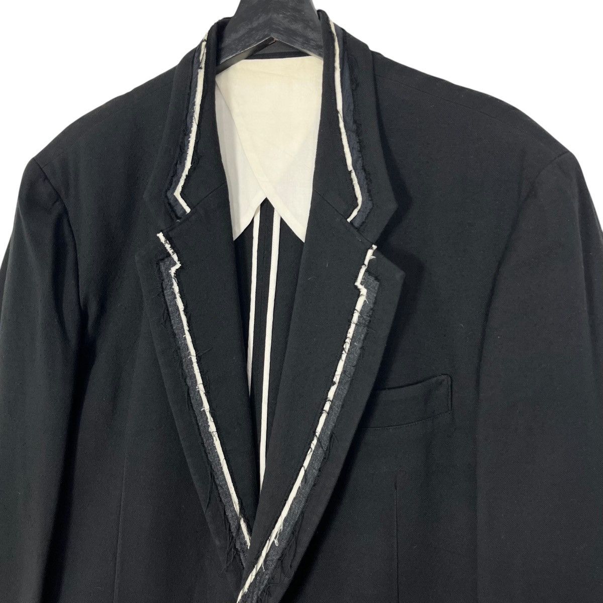 Designer × Japanese Brand × Yohji Yamamoto Y’s Yohji Yamamoto Single Button Blazer Jacket Size US L / EU 52-54 / 3 - 2 Thumbnail