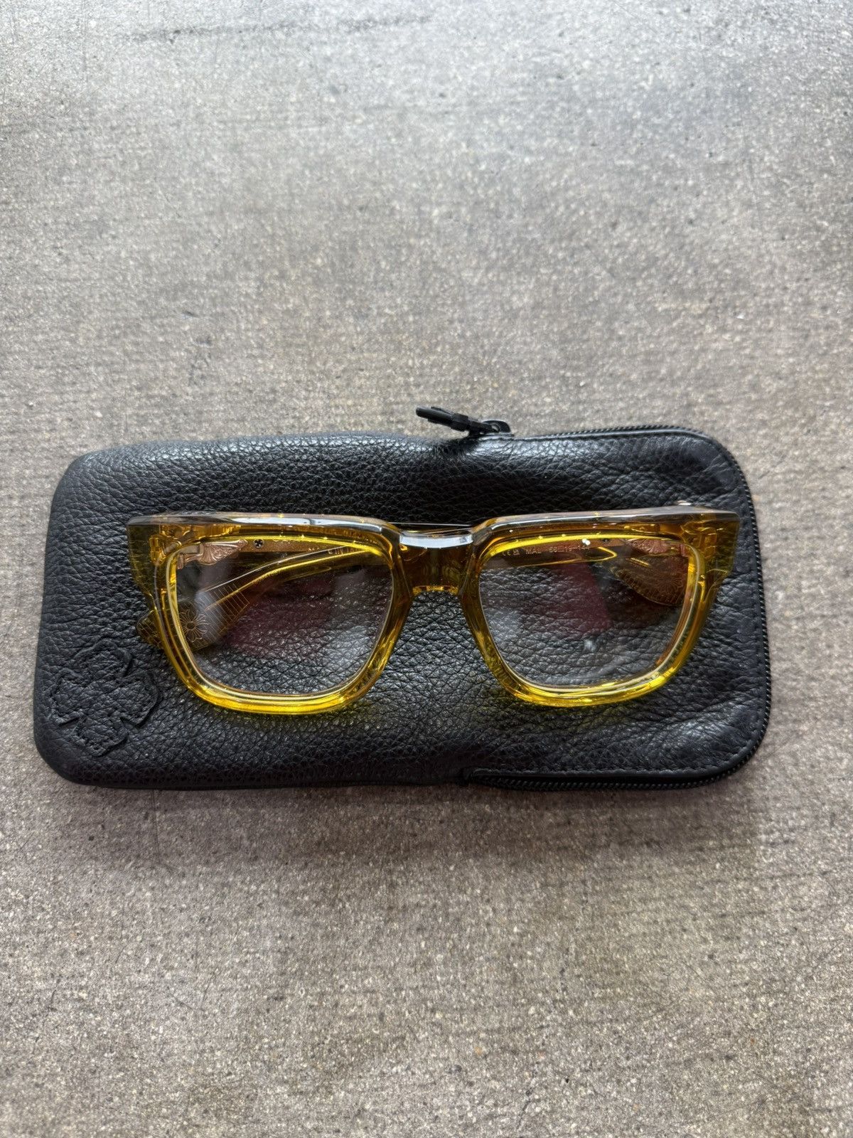 Chrome Hearts CHROME HEARTS BOX-OFFICER MALT SUNGLASSES Size ONE SIZE - 1 Thumbnail