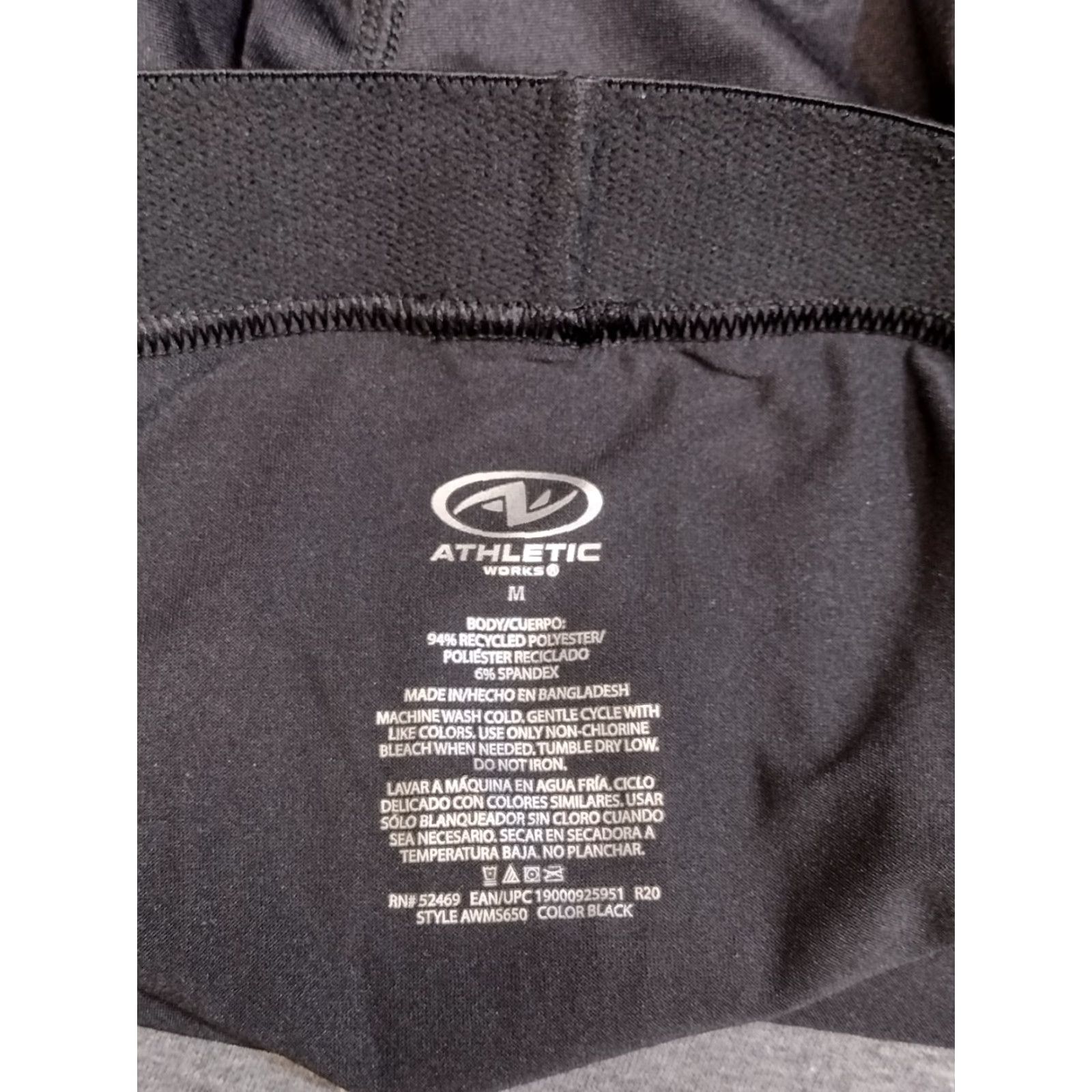 Athletic Works Athletic Works Men's Boxer Briefs Underwear Black M Size 40R - 4 Thumbnail