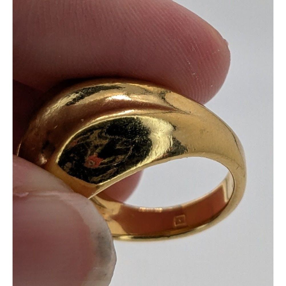 Other Vintage Avon Gold-Tone Crossover Dome Ring Size 7 Size ONE SIZE - 6 Thumbnail