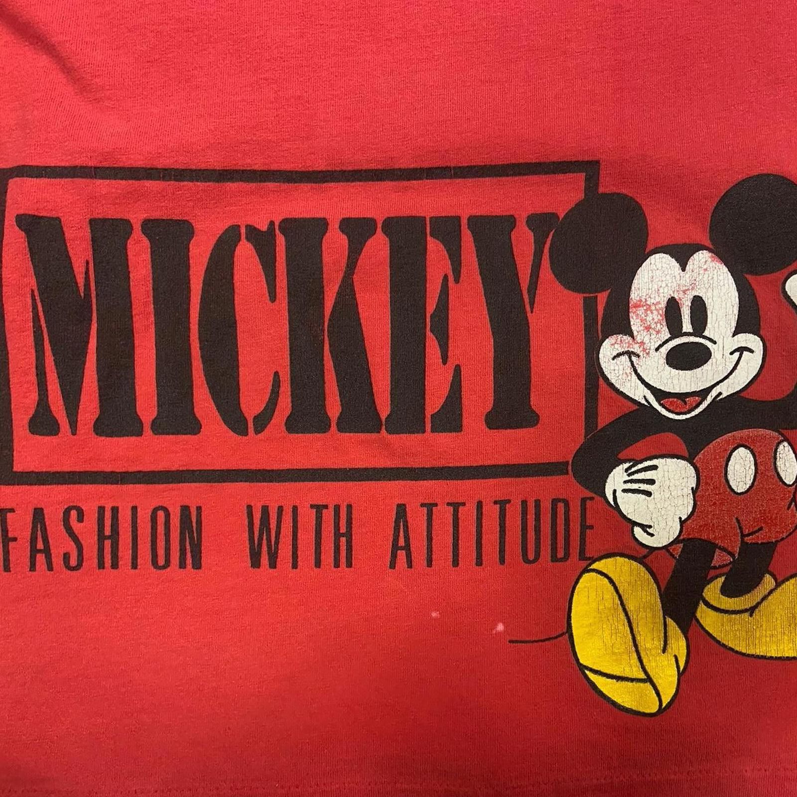 Disney 90s Mickey Mouse Fashion With Attitude Disney Tee Size US L / EU 52-54 / 3 - 2 Thumbnail