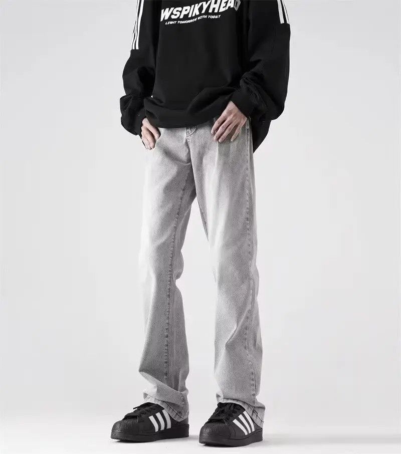 Japanese Brand × Jean Retro high street straight tube micro flared jeans Size US 32 / EU 48 - 5 Thumbnail