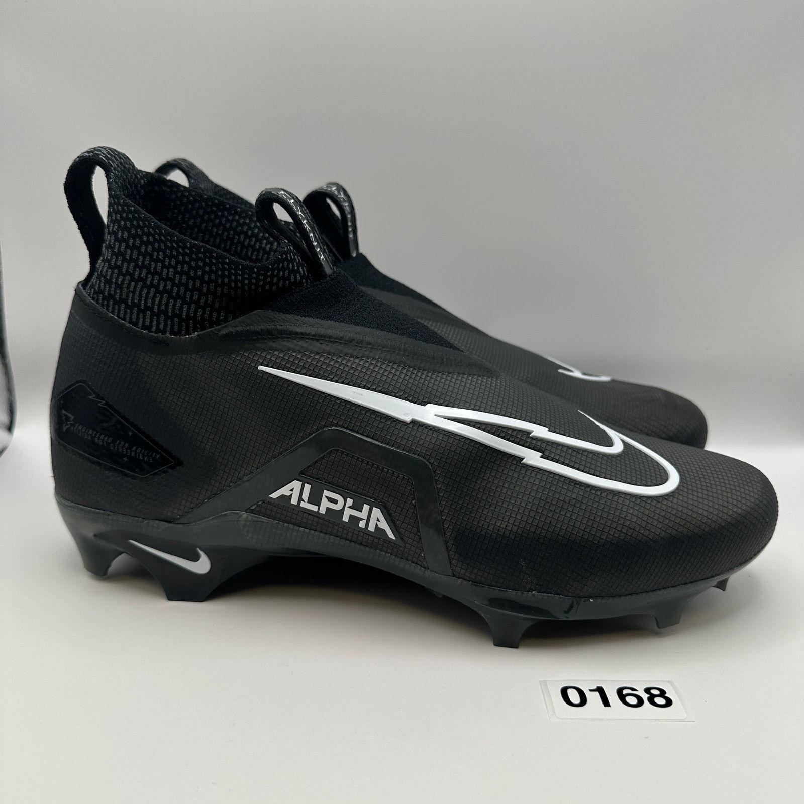Nike NIKE Men's 9.5 Alpha Menace ELITE 3 Football Cleats Black Size US 9.5 / EU 42-43 - 3 Thumbnail