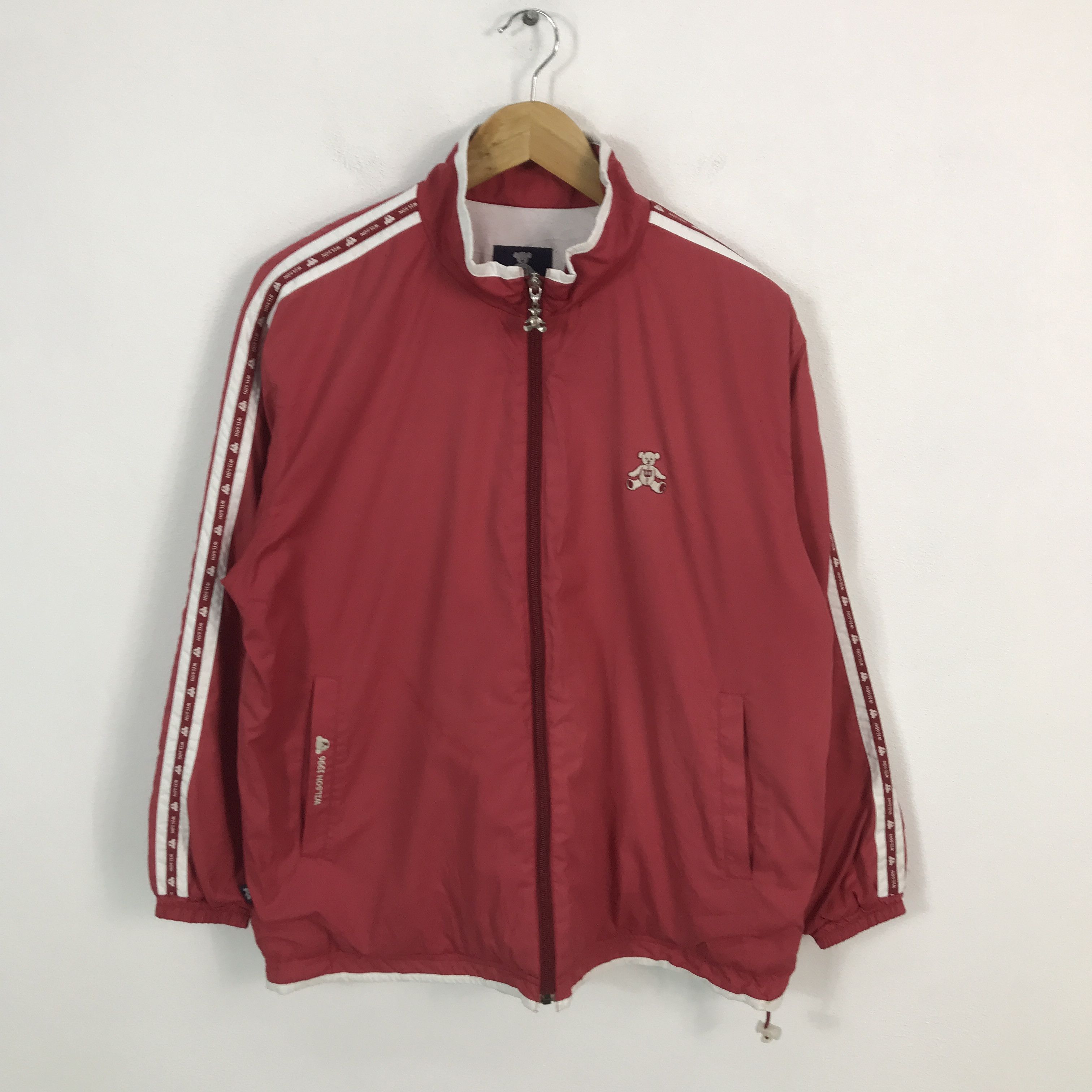 Vintage × Wilson wilson x bear windbreaker jacket Size US L / EU 52-54 / 3 - 1 Thumbnail