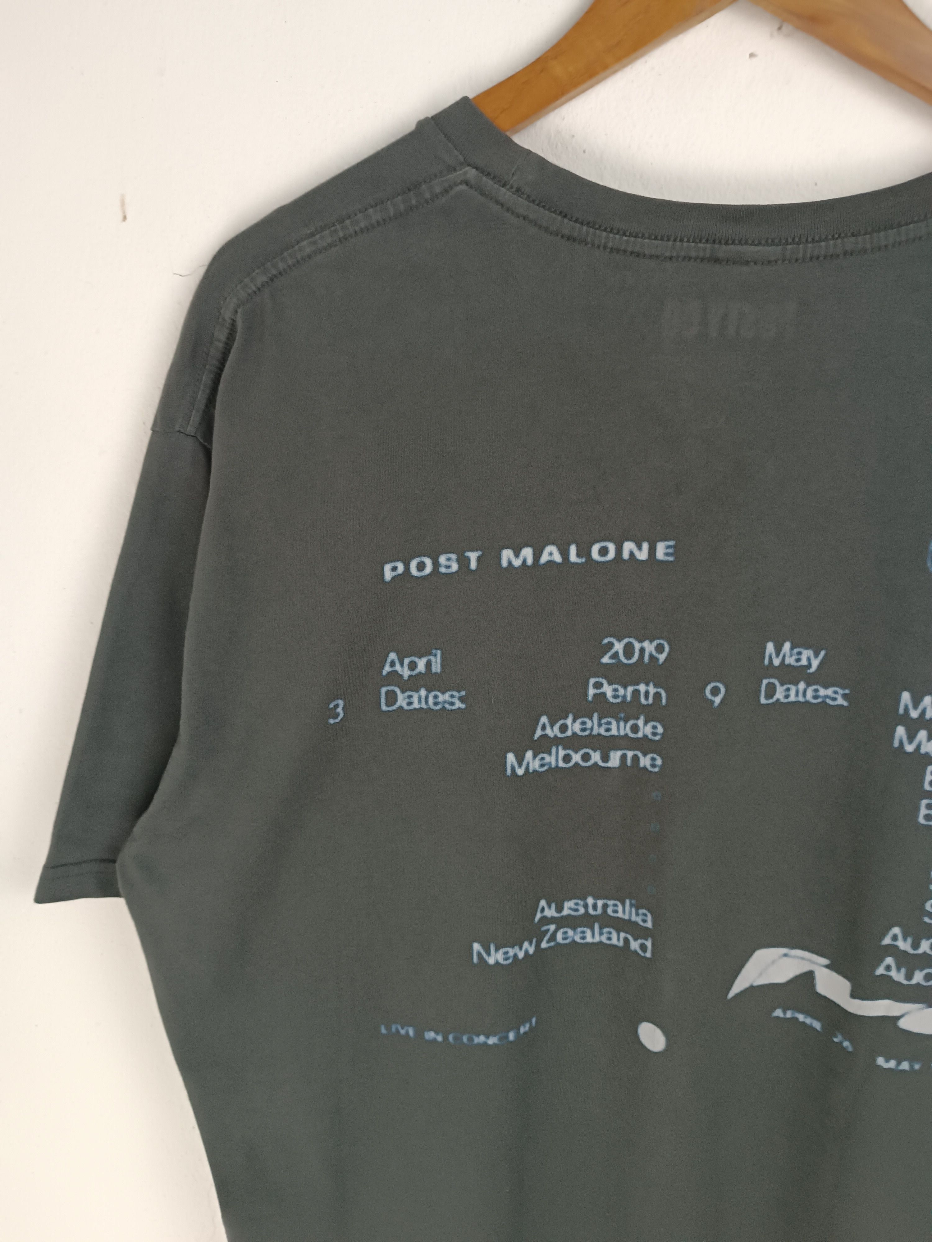 Rap Tees POST MALONE 2019 PERTH AUSTRALIA TOUR TEE POSTY Size US XL / EU 56 / 4 - 10 Thumbnail