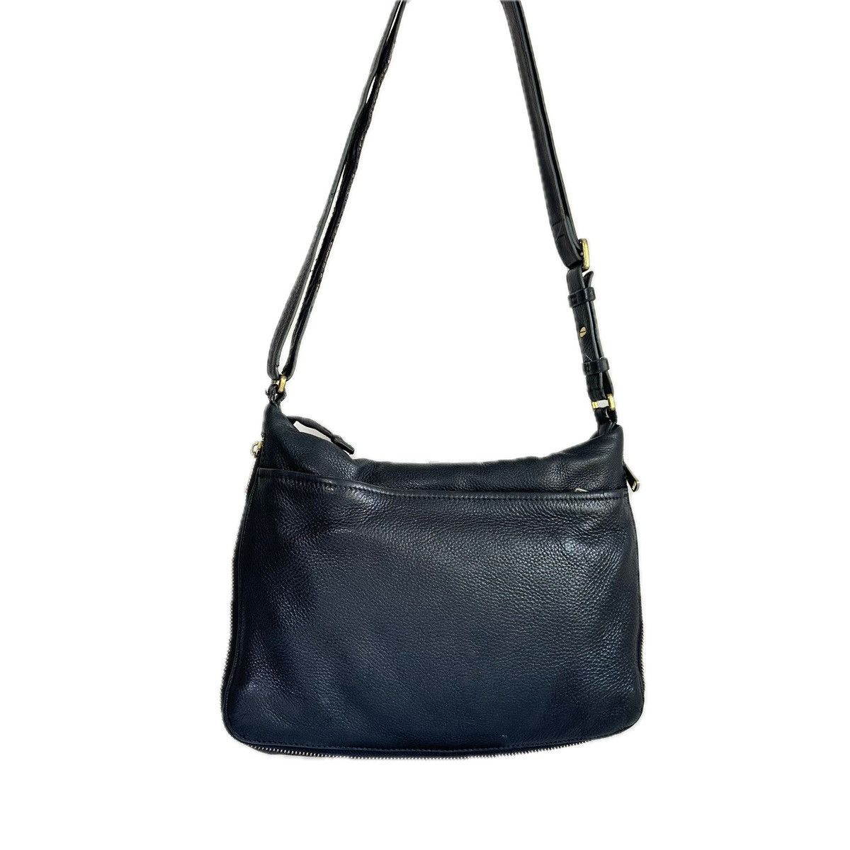 Fossil Fossil Black Pebbled Leather Crossbody Bag ZipTop Expandable Size ONE SIZE - 9 Thumbnail