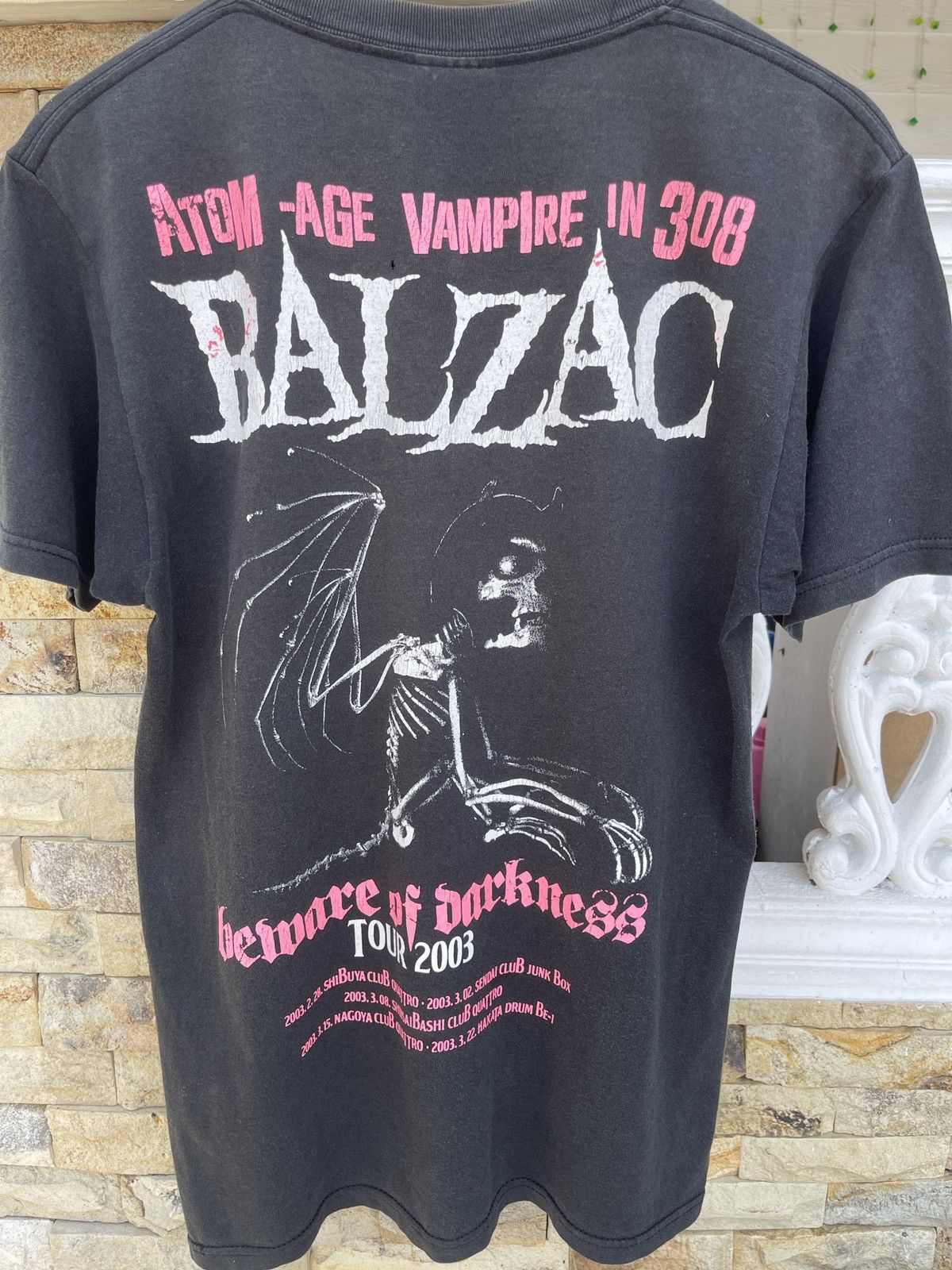 Band Tees × Expert Horror Last 🔥Vtg BALZAC Beware of Darkness Tour Punk Rock Band Tee Size US M / EU 48-50 / 2 - 3 Thumbnail