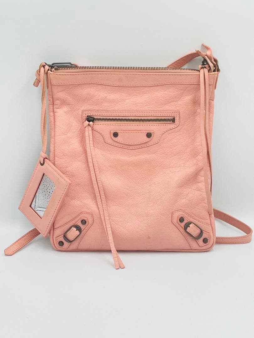 Balenciaga Balenciaga Le City Vertical Crossbody Pink Lambskin Size ONE SIZE - 1 Thumbnail
