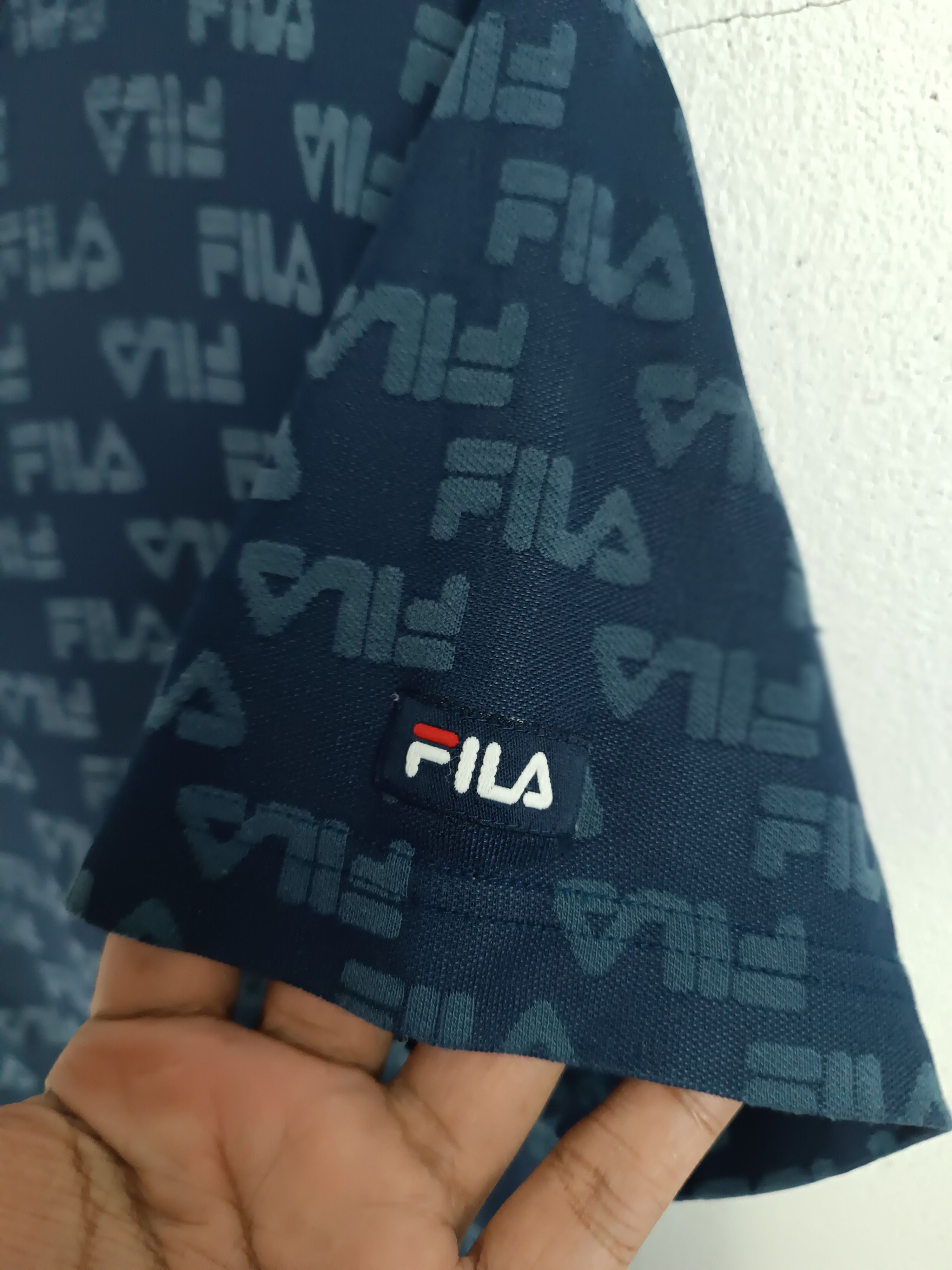 Fila THRASH FADED VINTAGE FILA MONOGRAM TEE Y2K Size US M / EU 48-50 / 2 - 11 Thumbnail