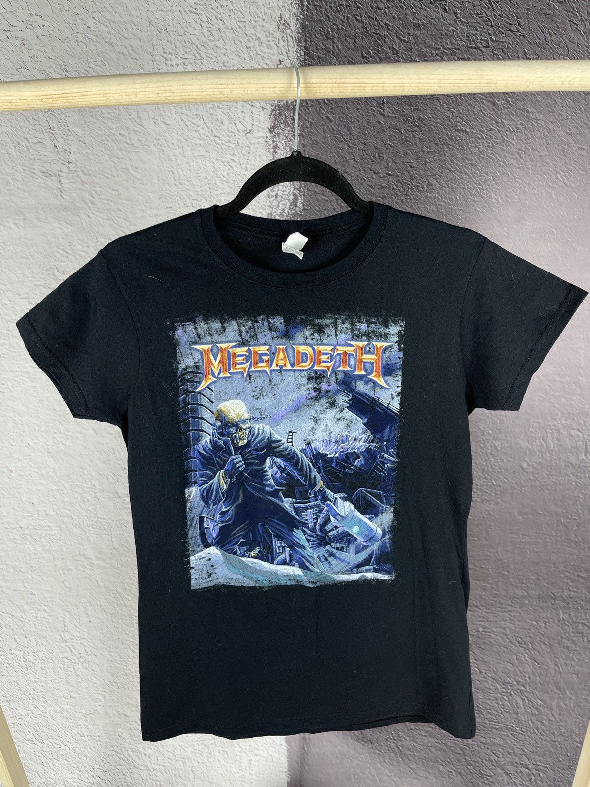 Band Tees Gildan vintage Megadeath World tour 2013 band tee shirt Size L / US 10 / IT 46 - 3 Thumbnail