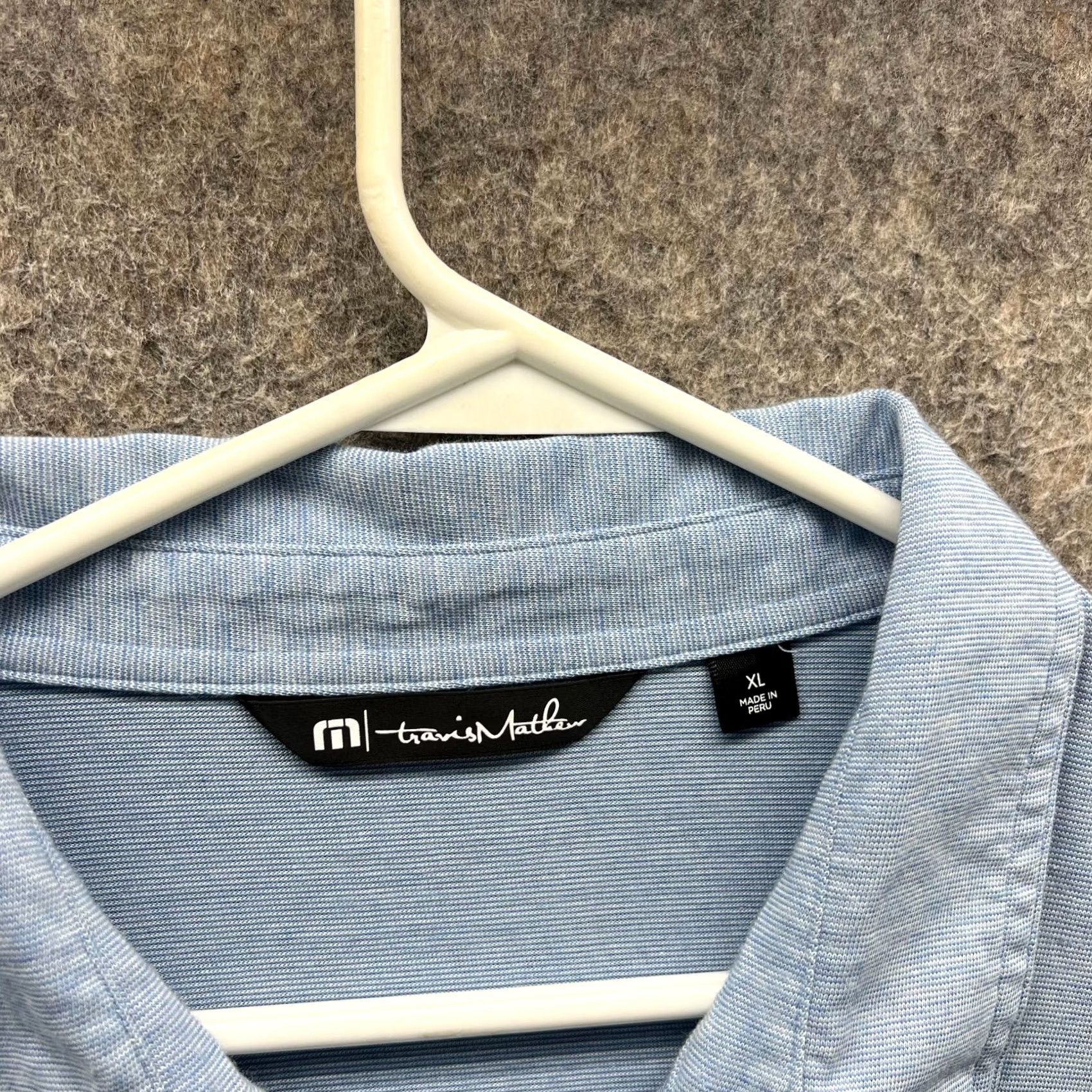 TravisMathew VINTAGE? No — Travis Mathew Polo Shirt XL Blue Golf Preppy Stretch Shirt Mens Size US XL / EU 56 / 4 - 5 Thumbnail