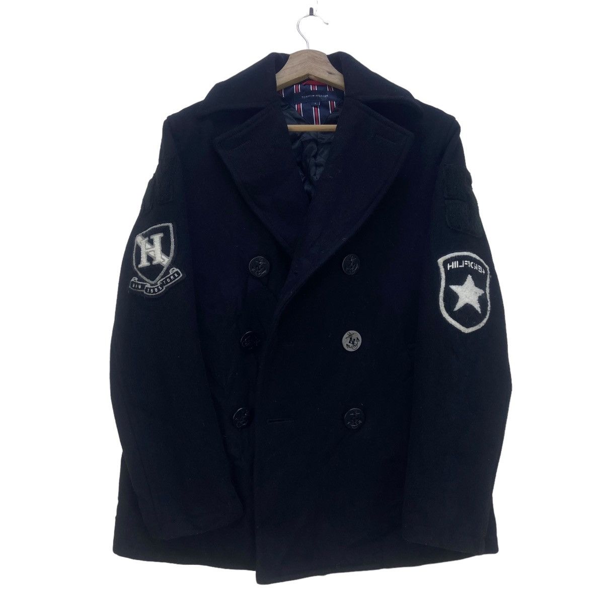 Tommy Hilfiger Tommy Hilfiger Double Breasted Wool Pea Coat Size US S / EU 44-46 / 1 - 3 Thumbnail