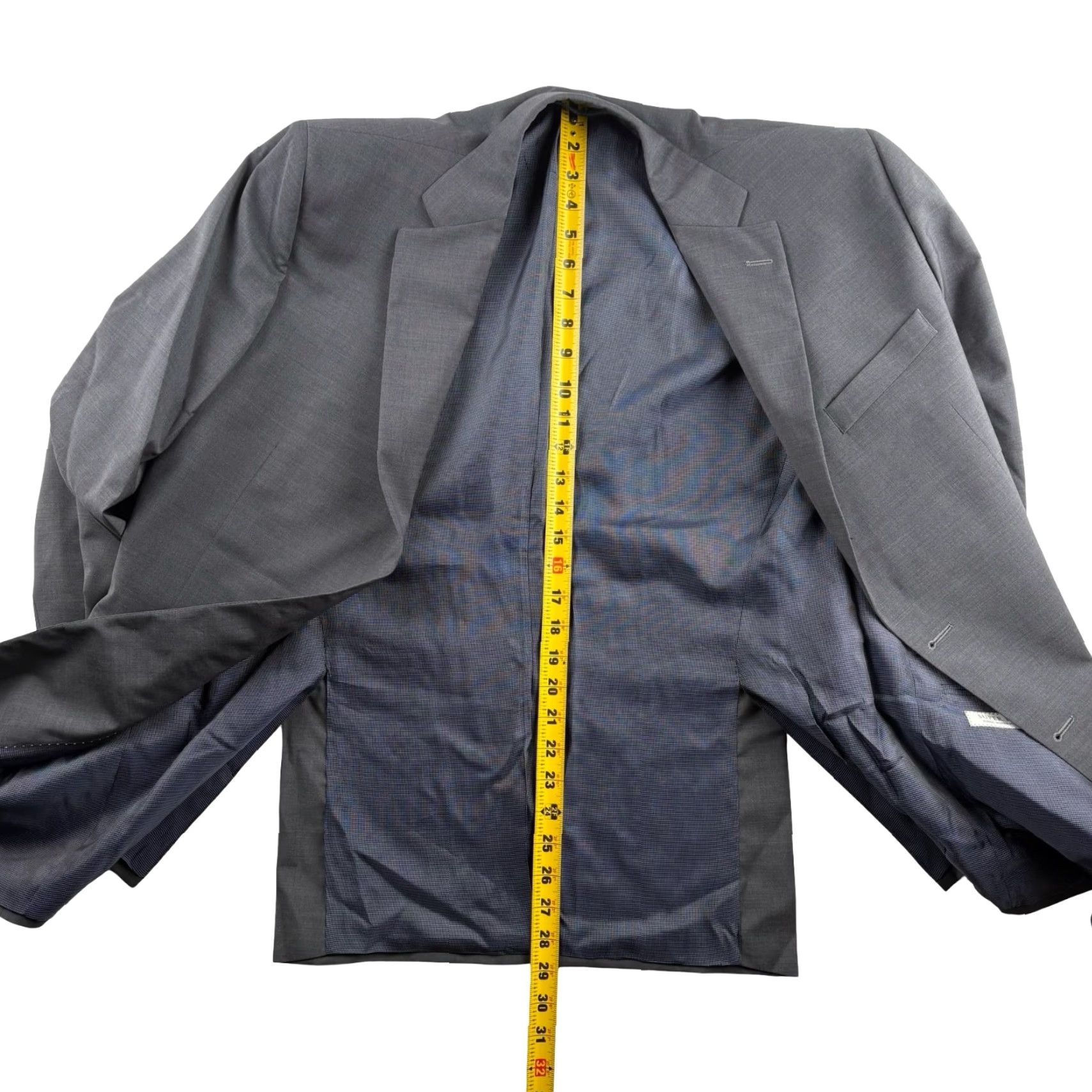Jack Victor Jack Victor Men’s Wool Blazer Jacket Gray 42R Mens Size 42R - 7 Thumbnail