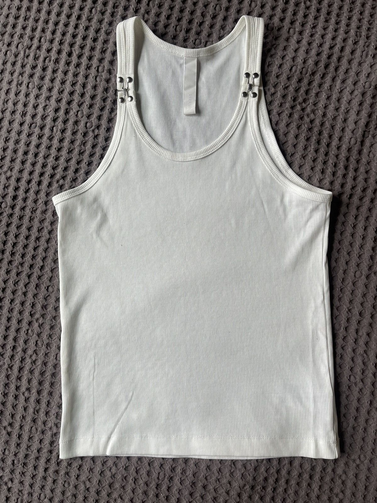 image of Dion Lee Hook & Eye Tank in White, Men's (Size Medium)