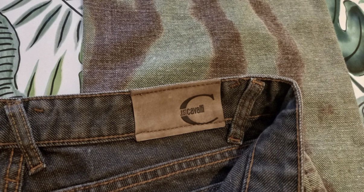 Roberto Cavalli Roberto Cavalli S/S2002 Reversible Psychedelic Denim Jeans Size 30" / US 8 / IT 44 - 15 Thumbnail
