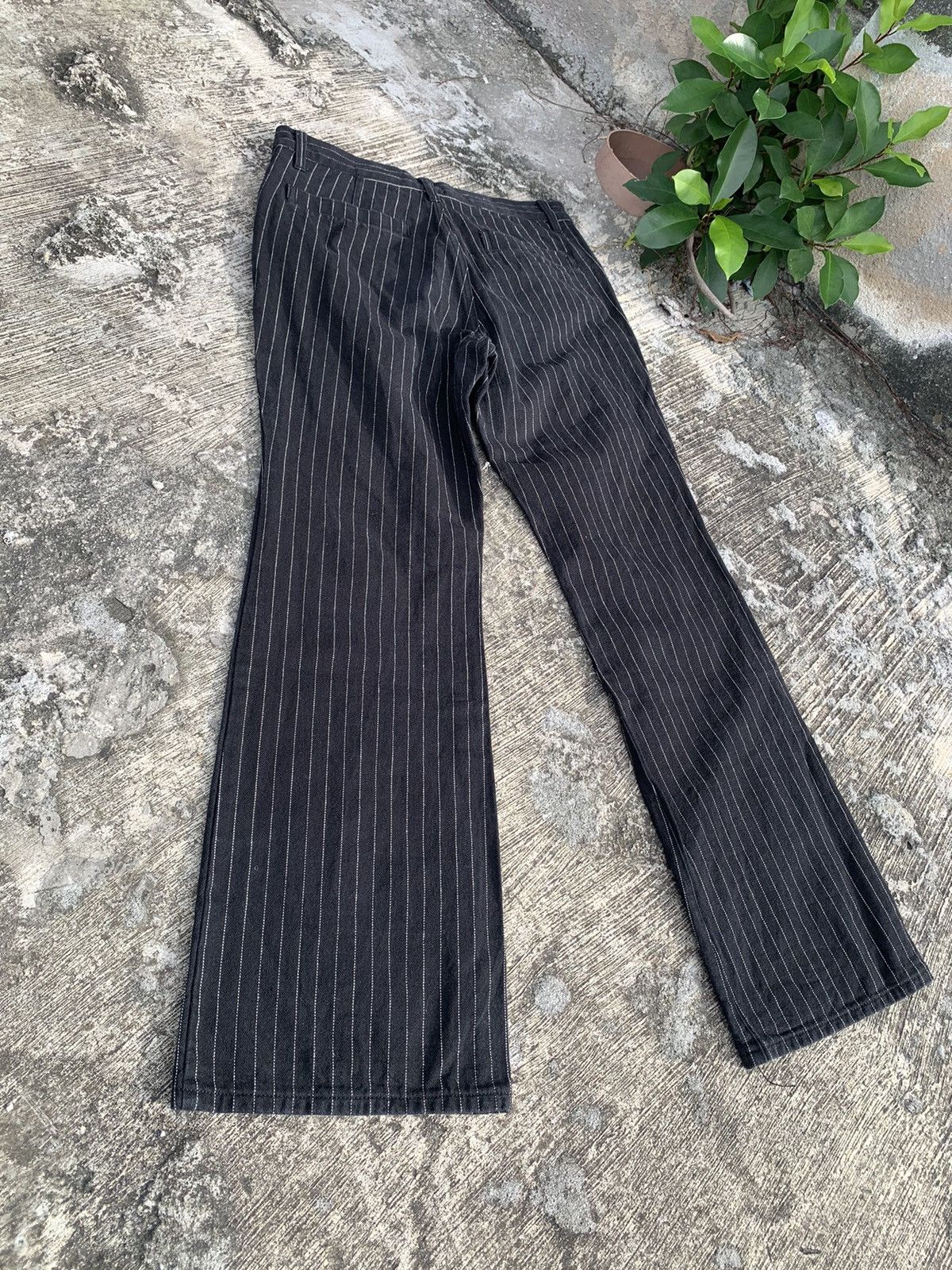 If Six Was Nine × Le Grande Bleu (L.G.B.) × Tornado Mart Flare Asm atelier sab men stripe bootcut jeans Size US 30 / EU 46 - 11 Thumbnail