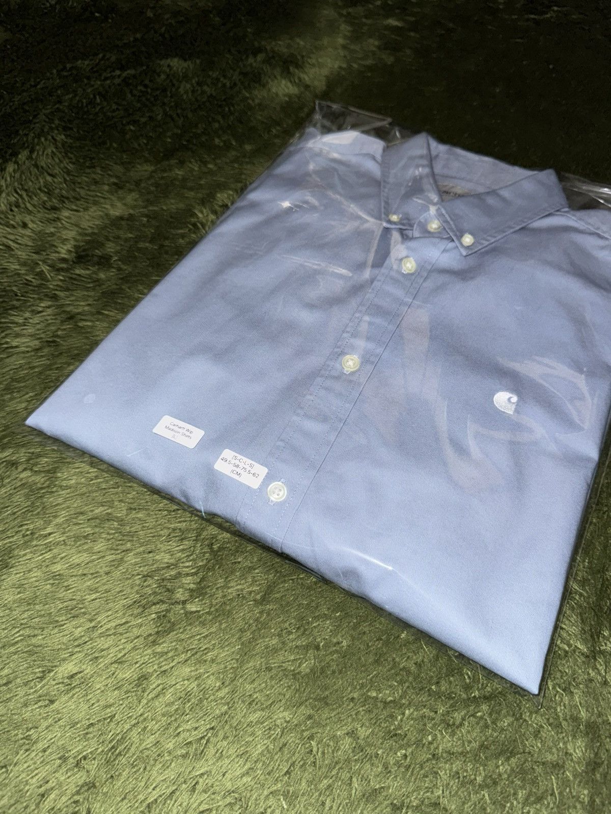 Carhartt Wip [L] Carhartt WIP Madison Classic Shirt Sky Blue Size US L / EU 52-54 / 3 - 12 Thumbnail