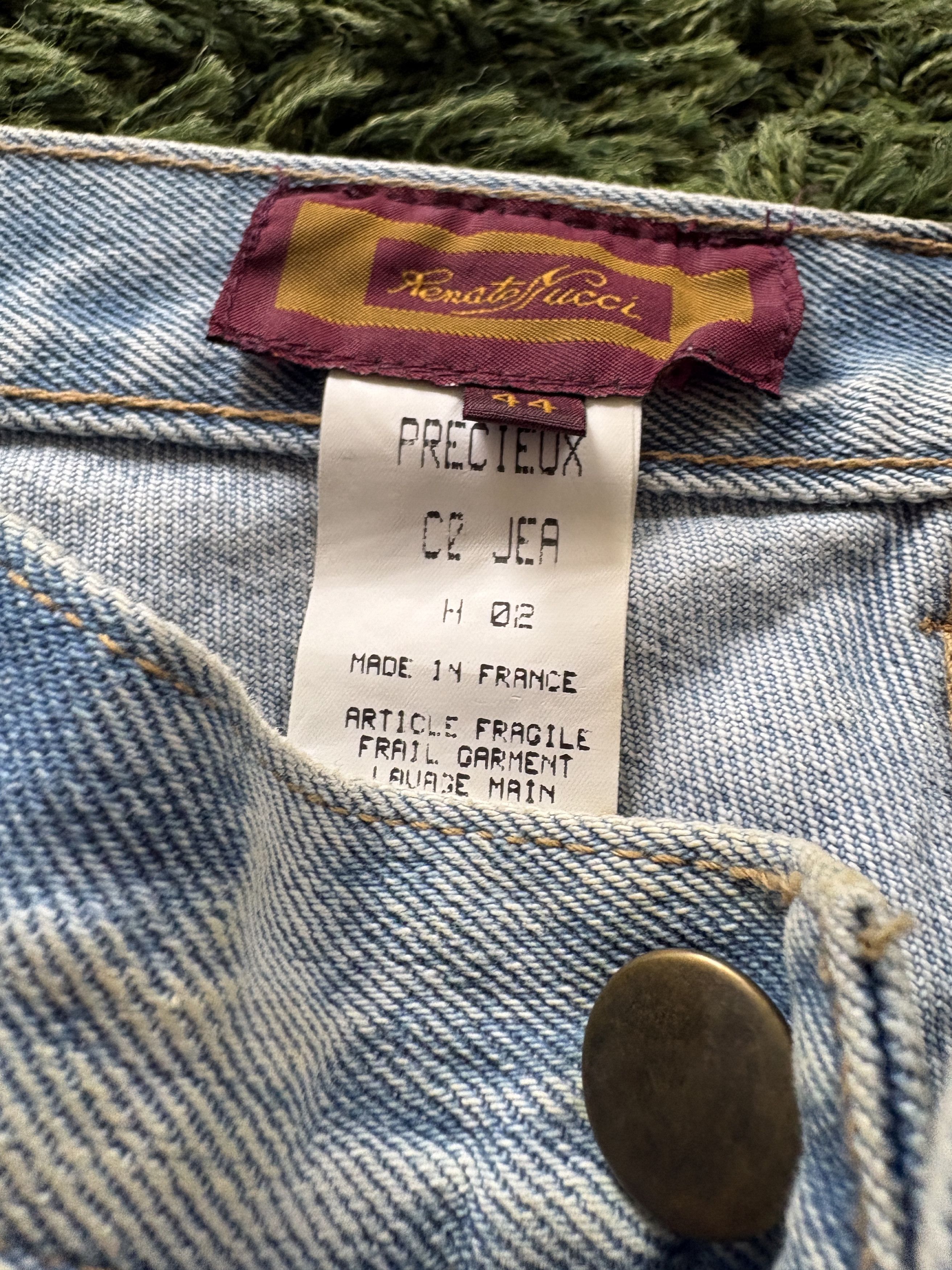Other Renato Nucci Hand-Embroidered Couture Jeans (Rare 2002) Size 32" / US 10 / IT 46 - 5 Thumbnail