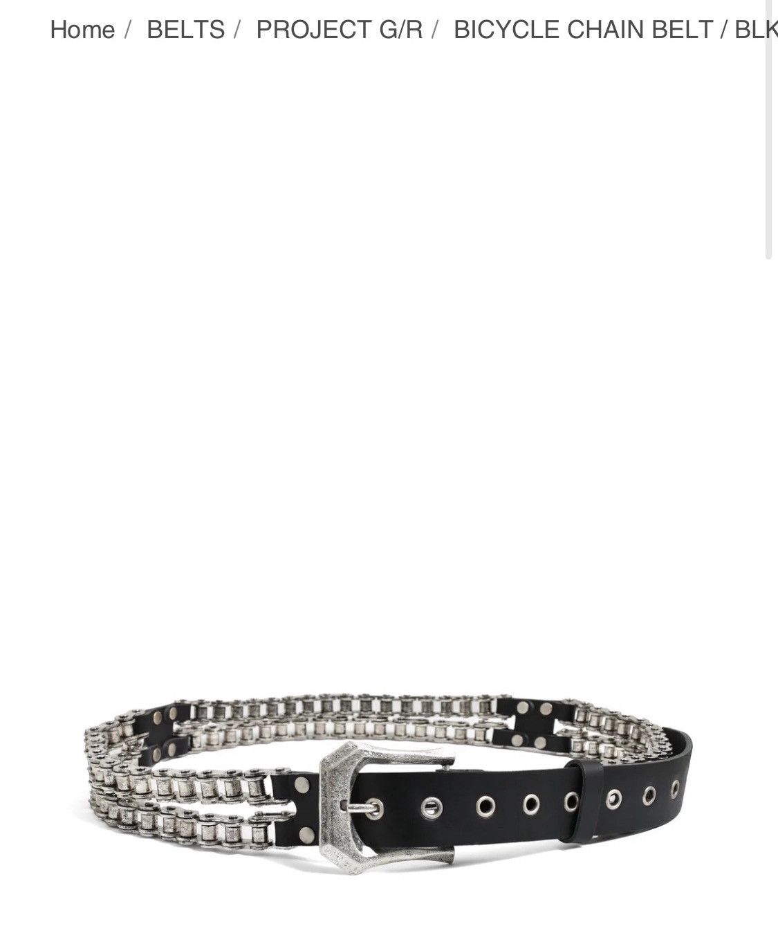 PROJECT G/R Project GR Bicycle Chain Belt | Grailed